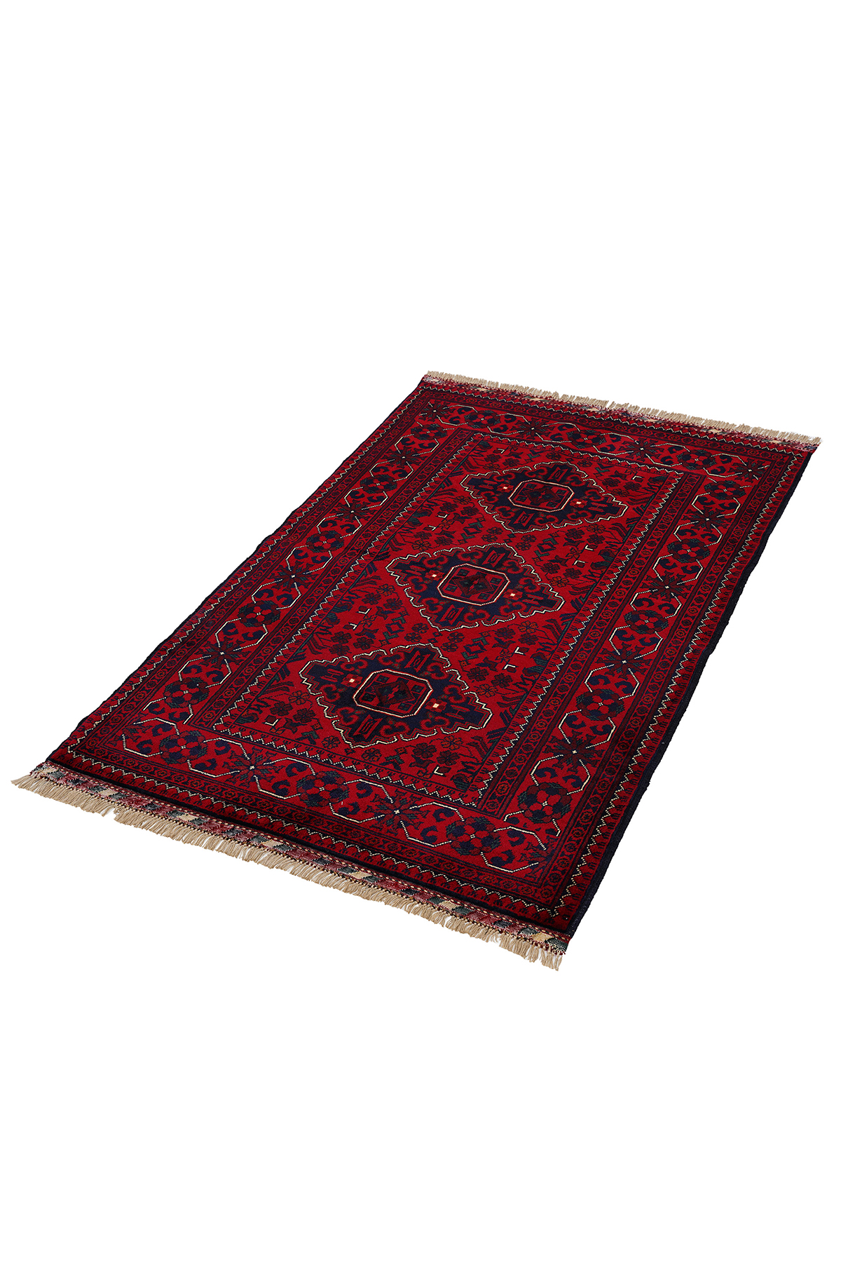 Afgan Khamyab El Dokuma Yün Halı - Detay 6