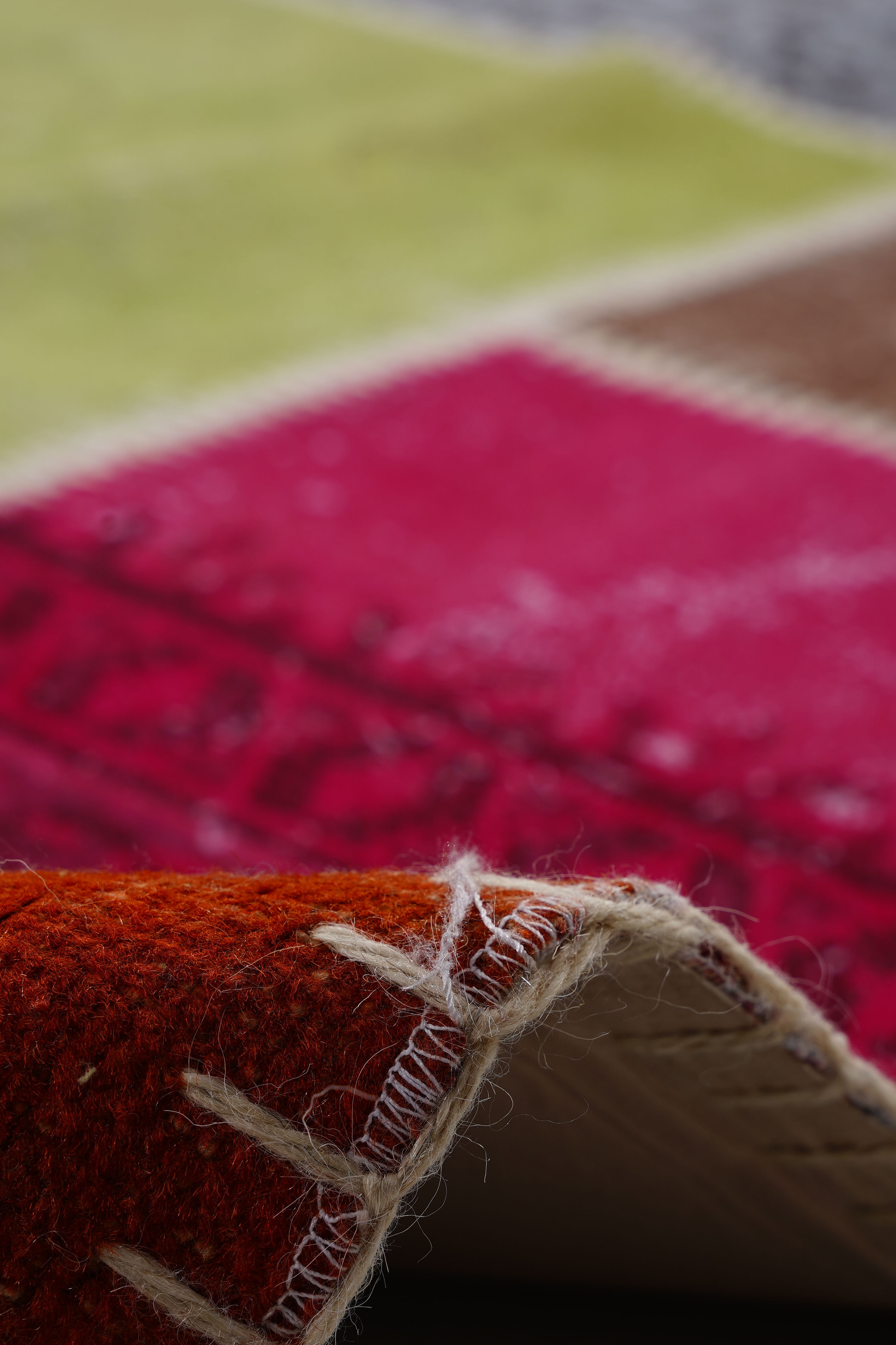 Naar Halı Patchwork El Yapımı Dekoratif Halı - Detay 4