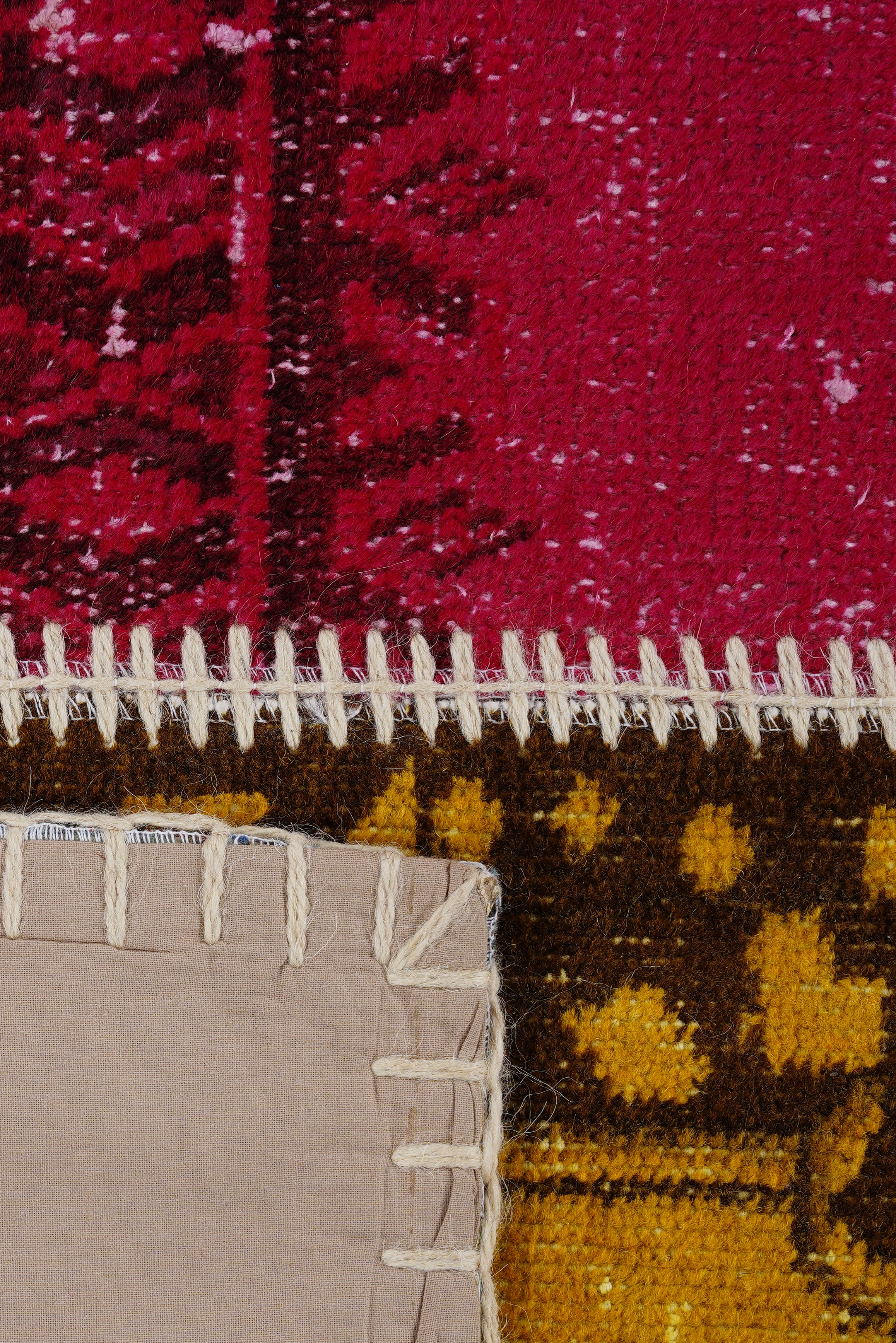 Naar Halı Patchwork El Yapımı Dekoratif Halı - Detay 6