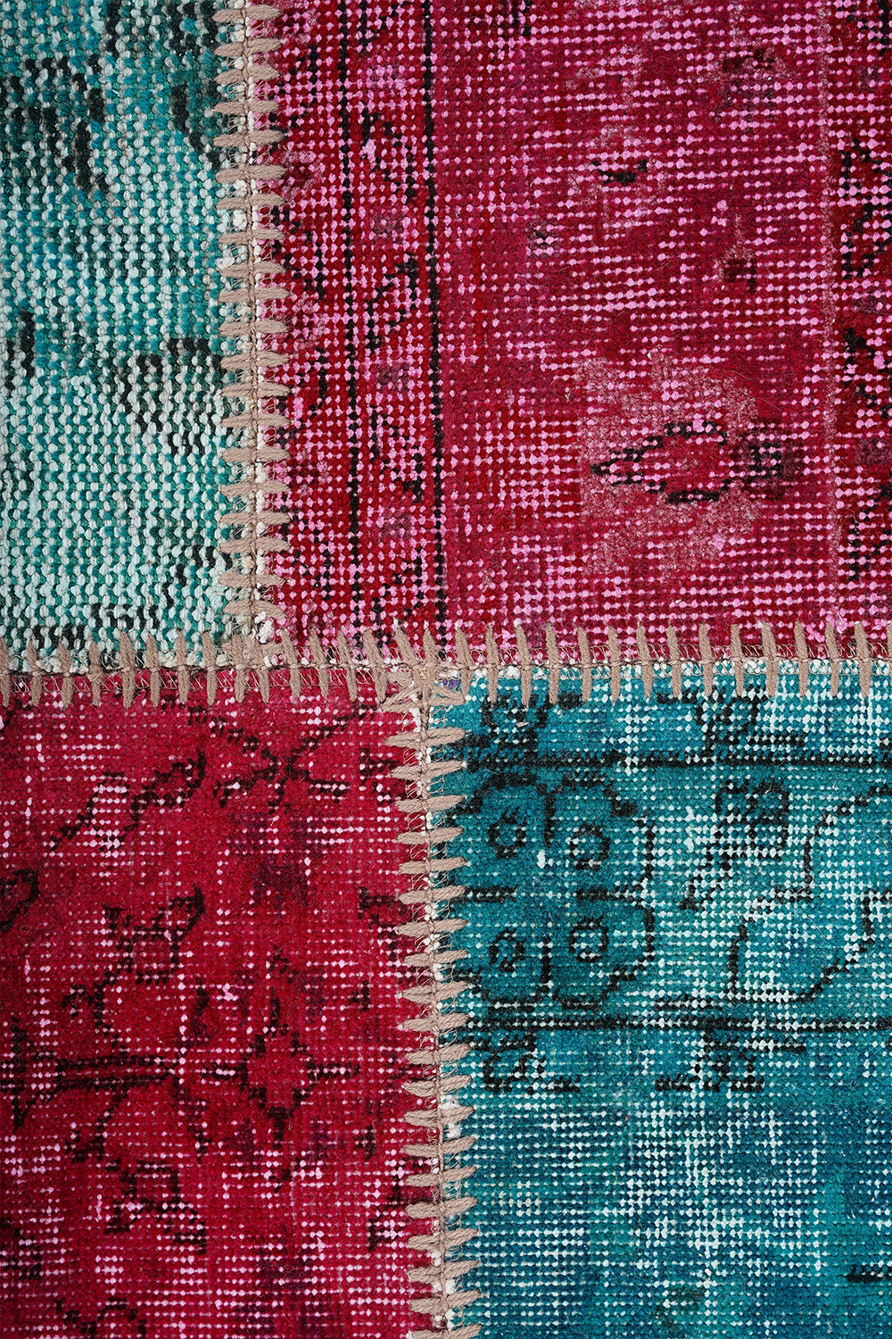 Naar Halı Patchwork El Yapımı Dekoratif Halı