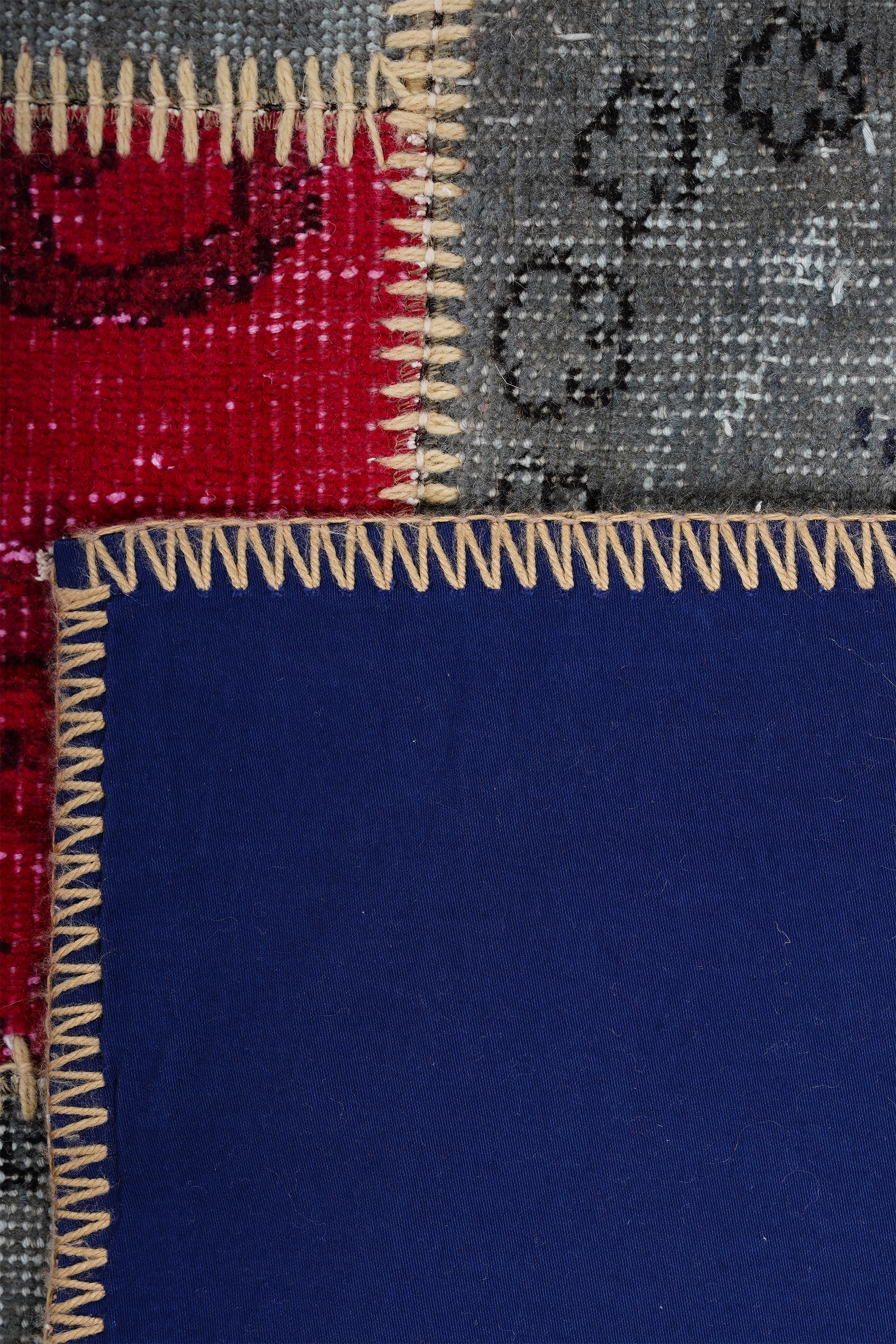 Naar Halı Patchwork El Yapımı Dekoratif Halı - Detay 4