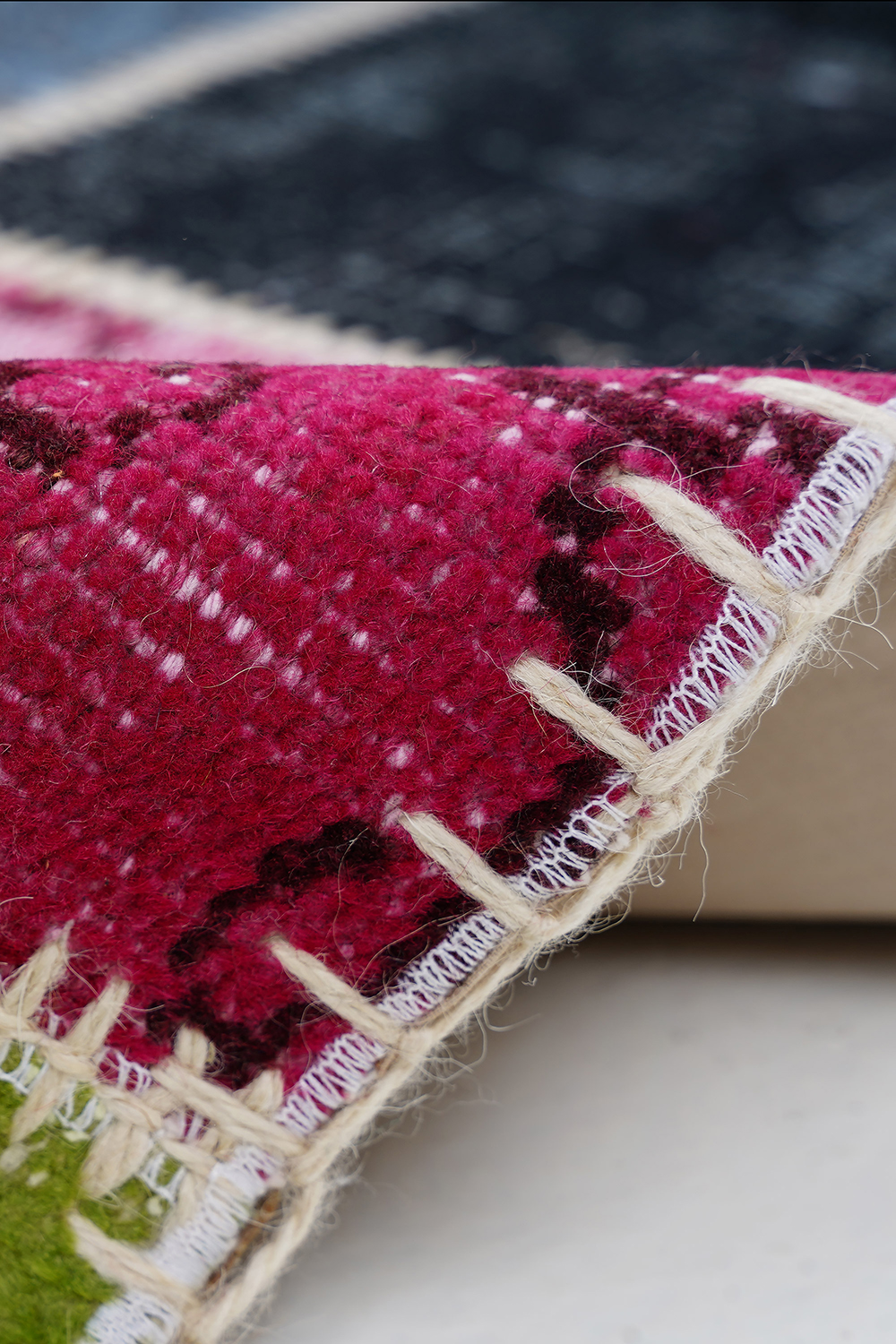 Naar Halı Patchwork El Yapımı Dekoratif Halı - Detay 3