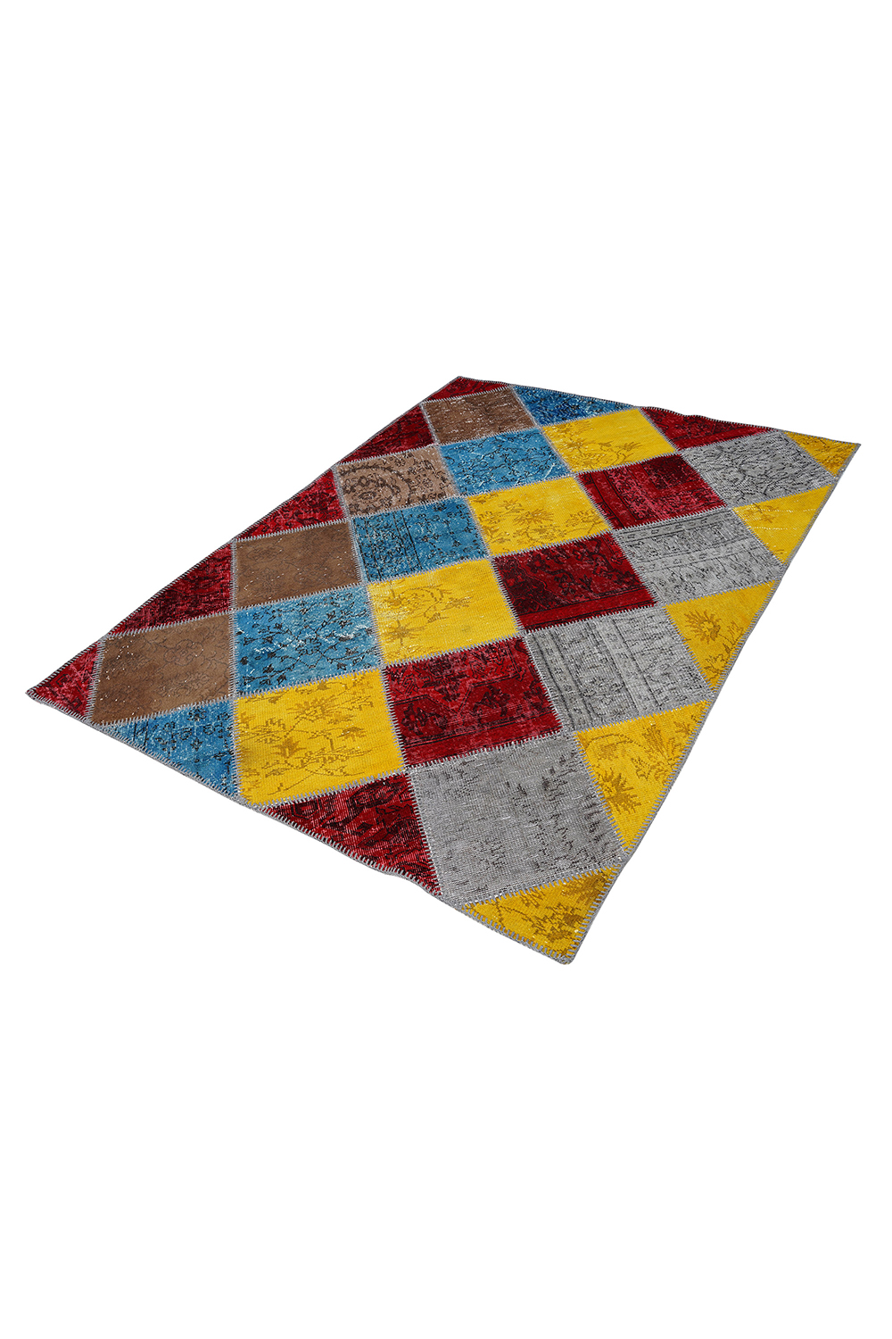 Naar Halı Patchwork El Yapımı Dekoratif Halı - Detay 3