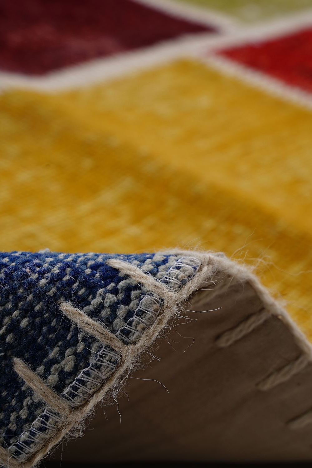 Naar Halı Patchwork El Yapımı Dekoratif Halı - Detay 3