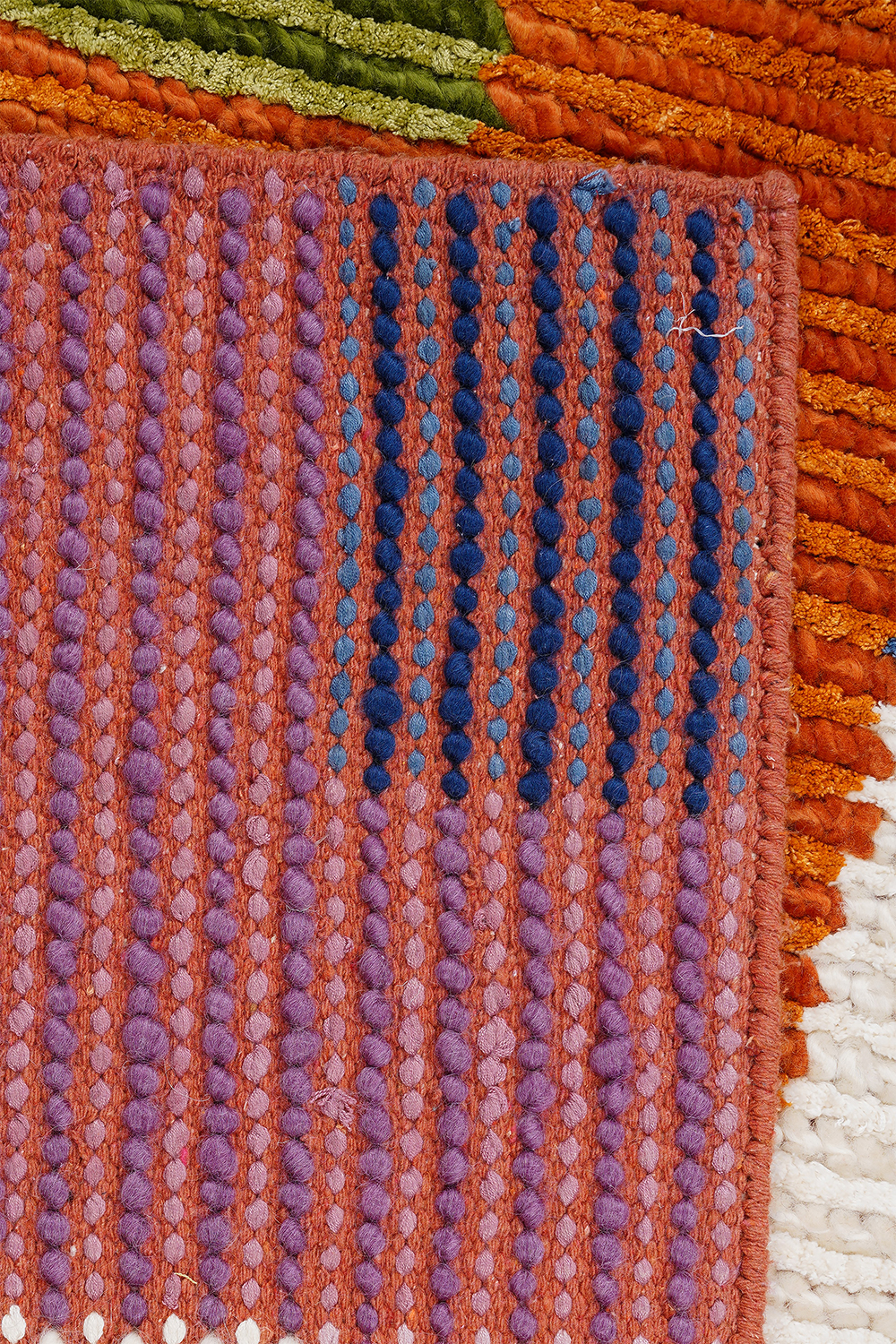 Nepal 3586 El Dokuma Kalın Yün Kilim