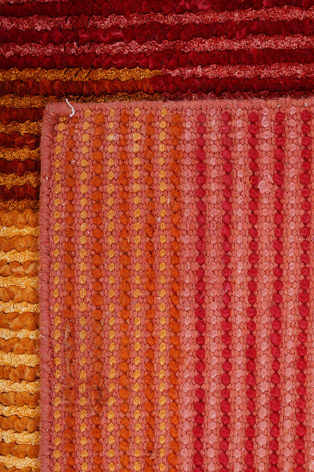 Nepal 3588 El Dokuma Kalın Yün Kilim - detay