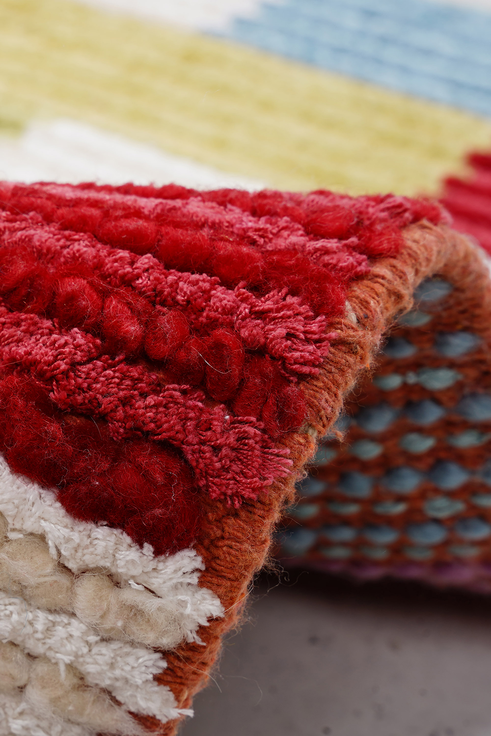 Nepal 3590 El Dokuma Kalın Yün Kilim - Detay 3