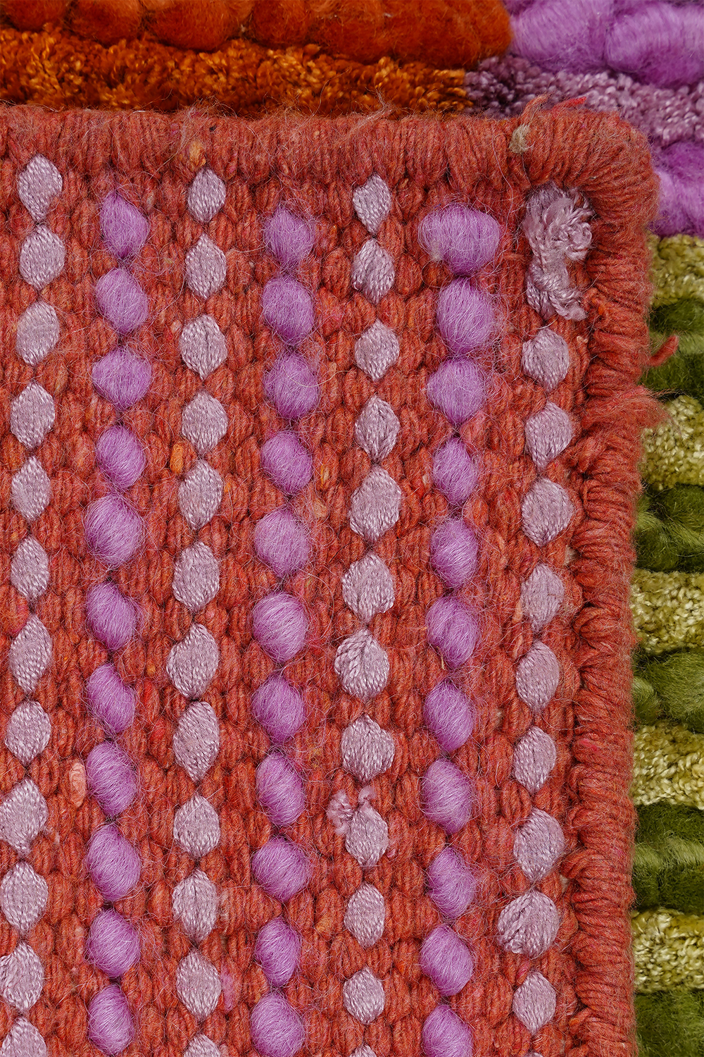 Nepal 3649 El Dokuma Kalın Yün Kilim - Detay 3