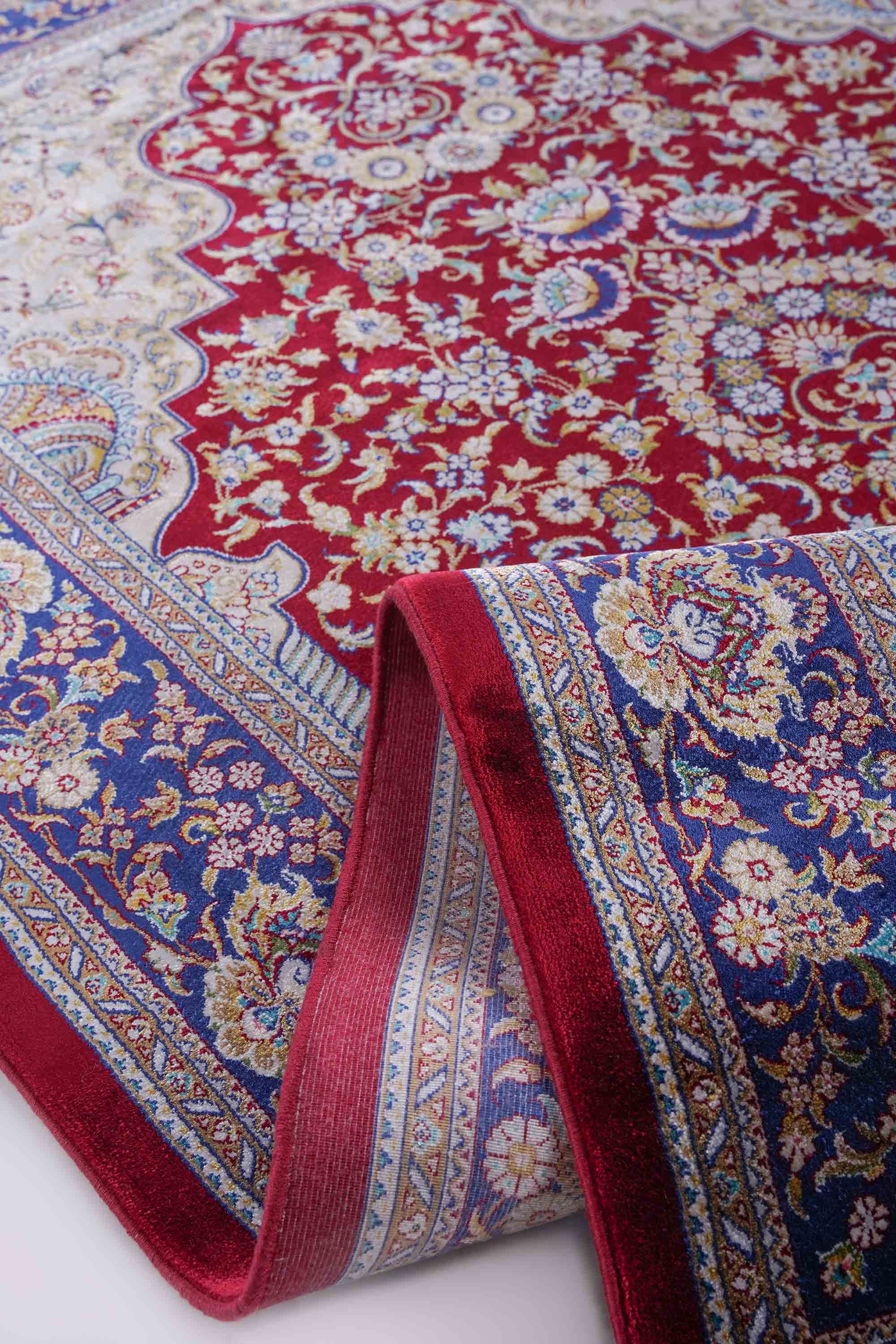 Kumkapı Serisi S818A Lüks Modal Seccade - Bordo, Mavi