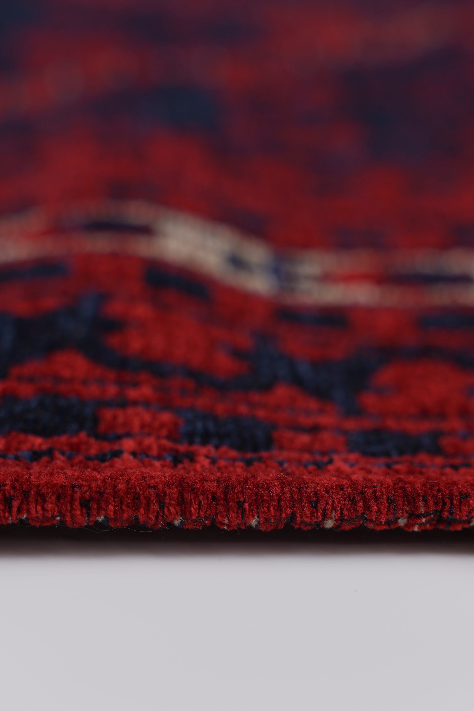 Mira Afgan 4 Kaymaz Tabanlı Yıkanabilir Klasik Kilim - Detay 4