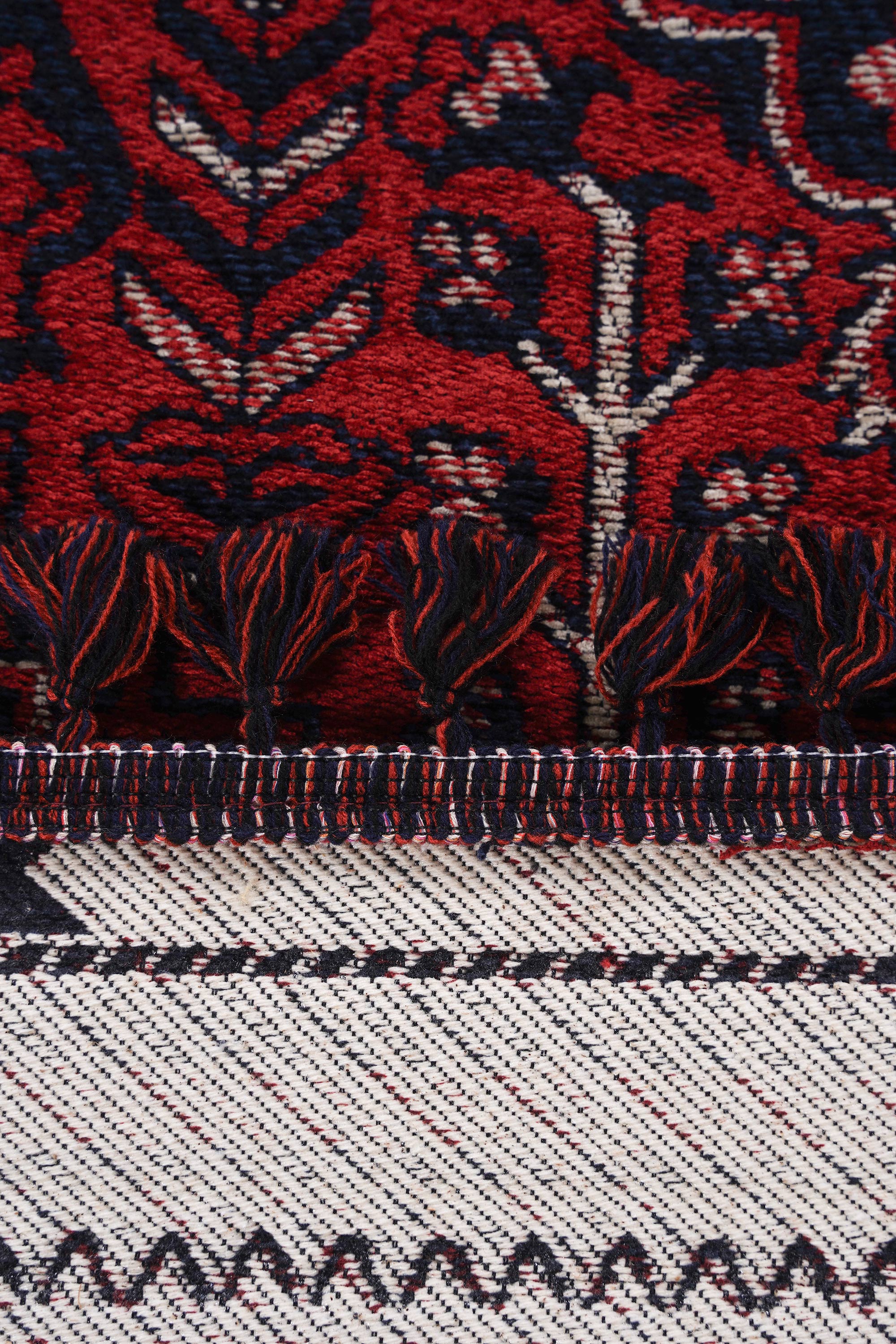 Mira Afgan 7 Kaymaz Tabanlı Yıkanabilir Klasik Kilim - Detay 7