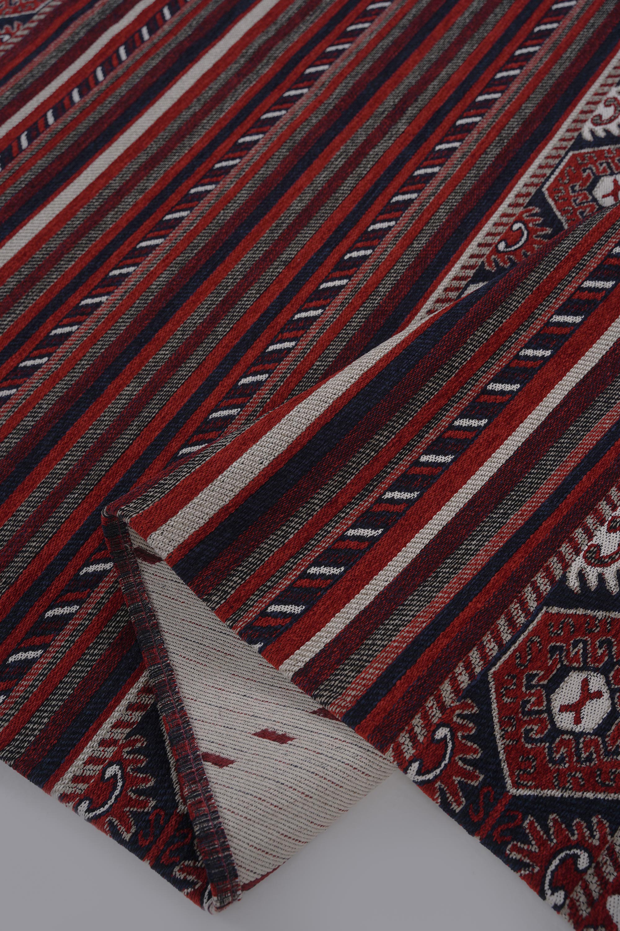 Mira Afgan 9 Kaymaz Tabanlı Yıkanabilir Klasik Kilim - Detay 3