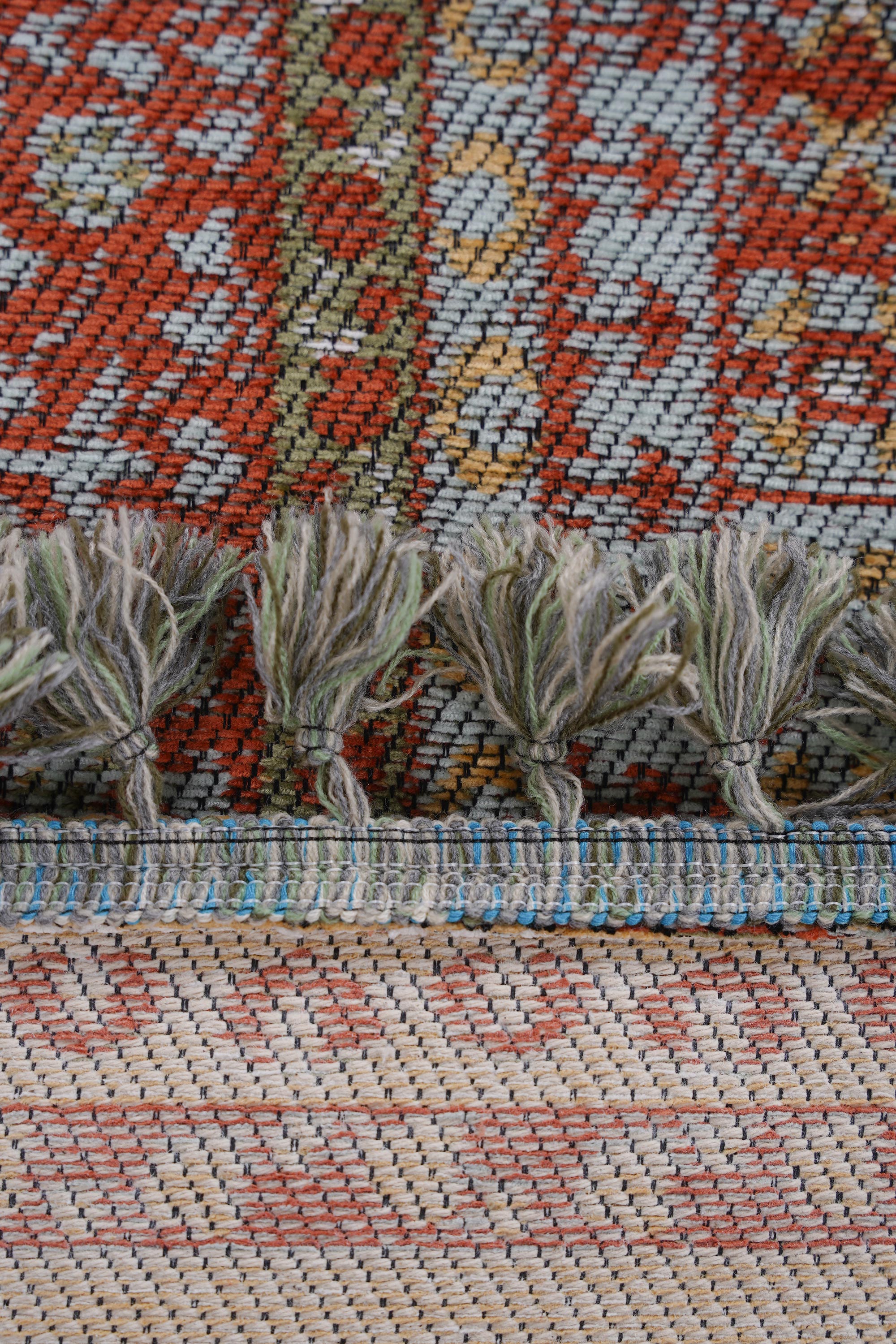 Mira Memlük V11 Kaymaz Tabanlı Yıkanabilir Klasik Kilim - Detay 6