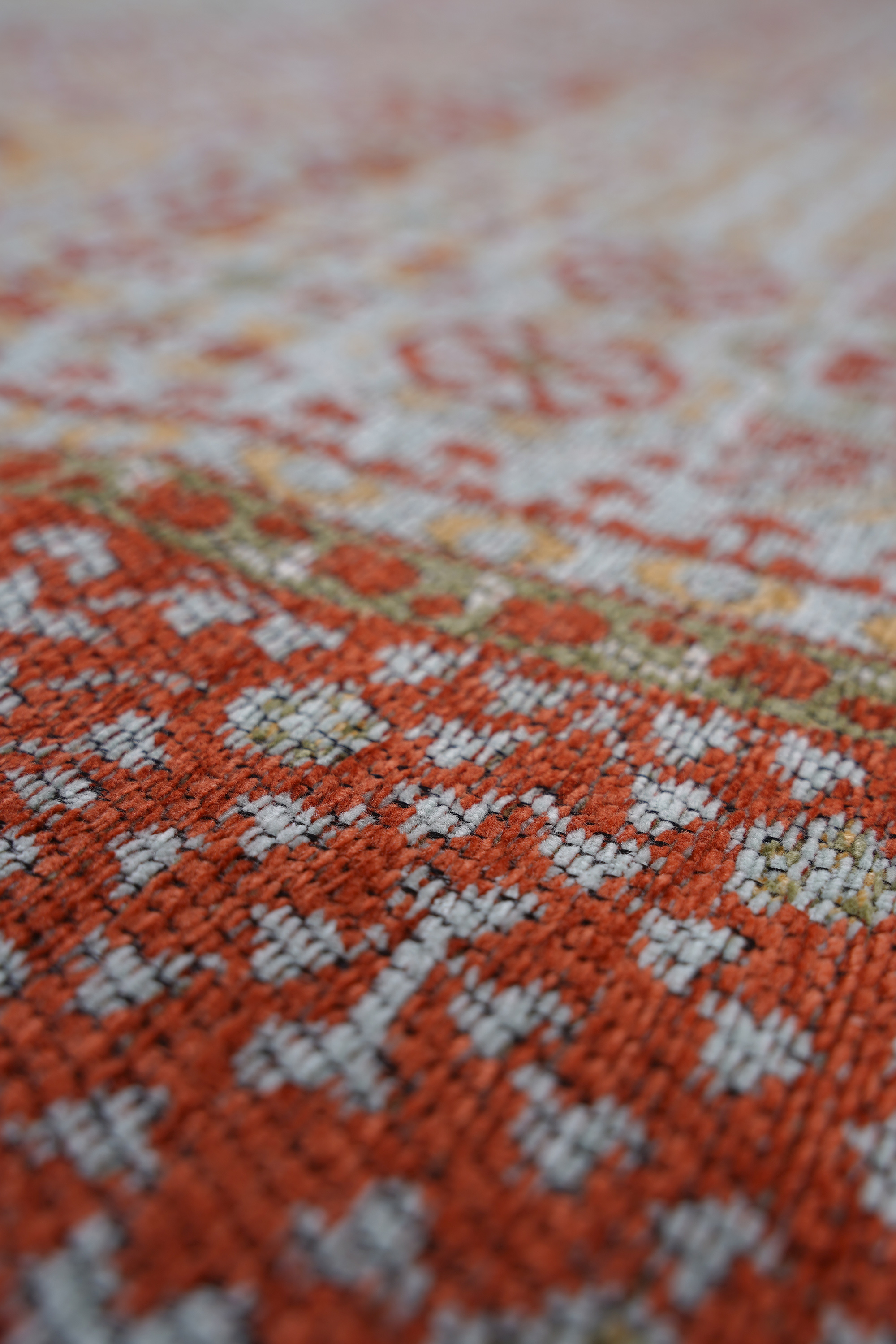 Mira Memlük V11 Kaymaz Tabanlı Yıkanabilir Klasik Kilim - Detay 7