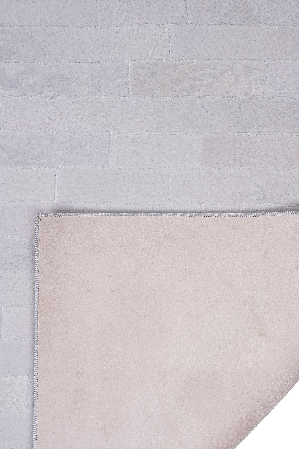 Naar Halı Astragan Deri Patchwork El Yapımı Dekoratif Halı - Detay 7