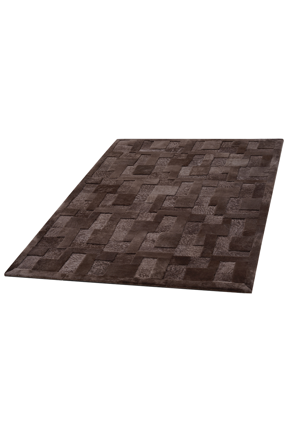 Naar Halı Astragan Deri Patchwork El Yapımı Dekoratif Halı - Detay 8