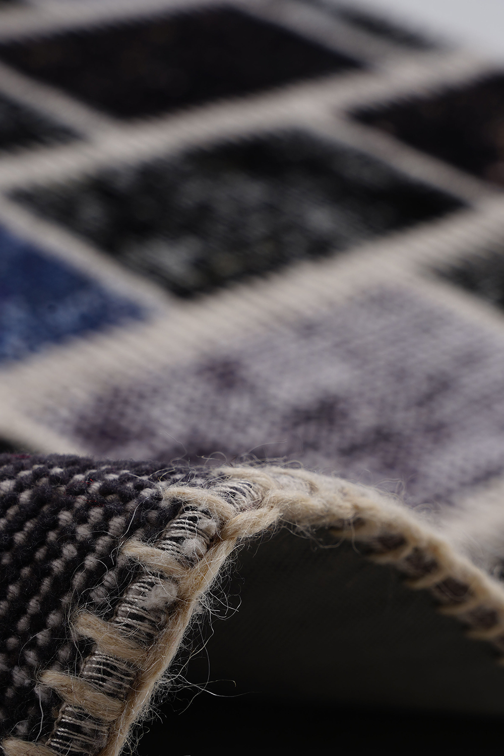 Naar Halı Patchwork 01 El Yapımı Dekoratif Halı - Detay 9