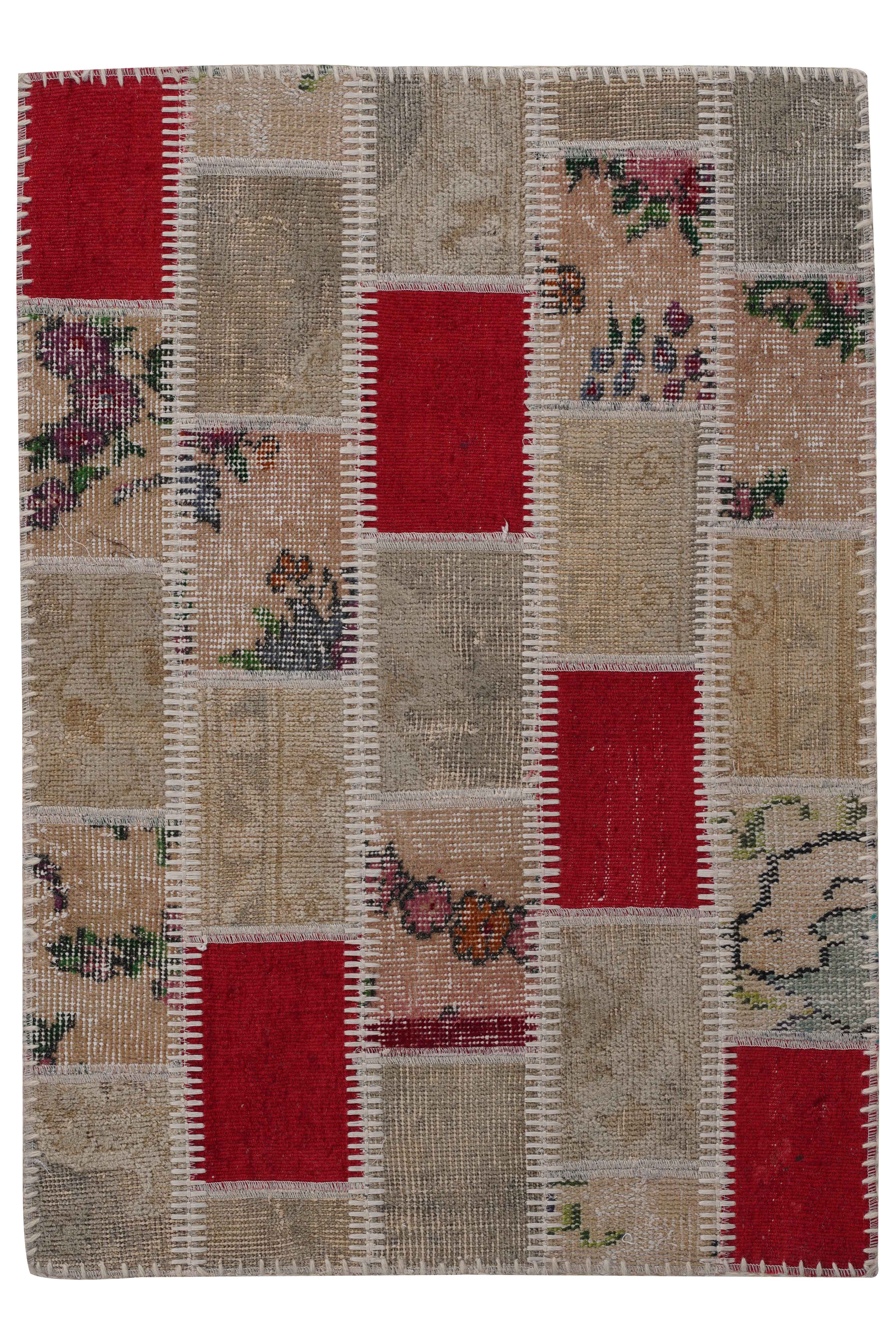 Naar Halı Patchwork 10 El Yapımı Dekoratif Halı - Detay 4
