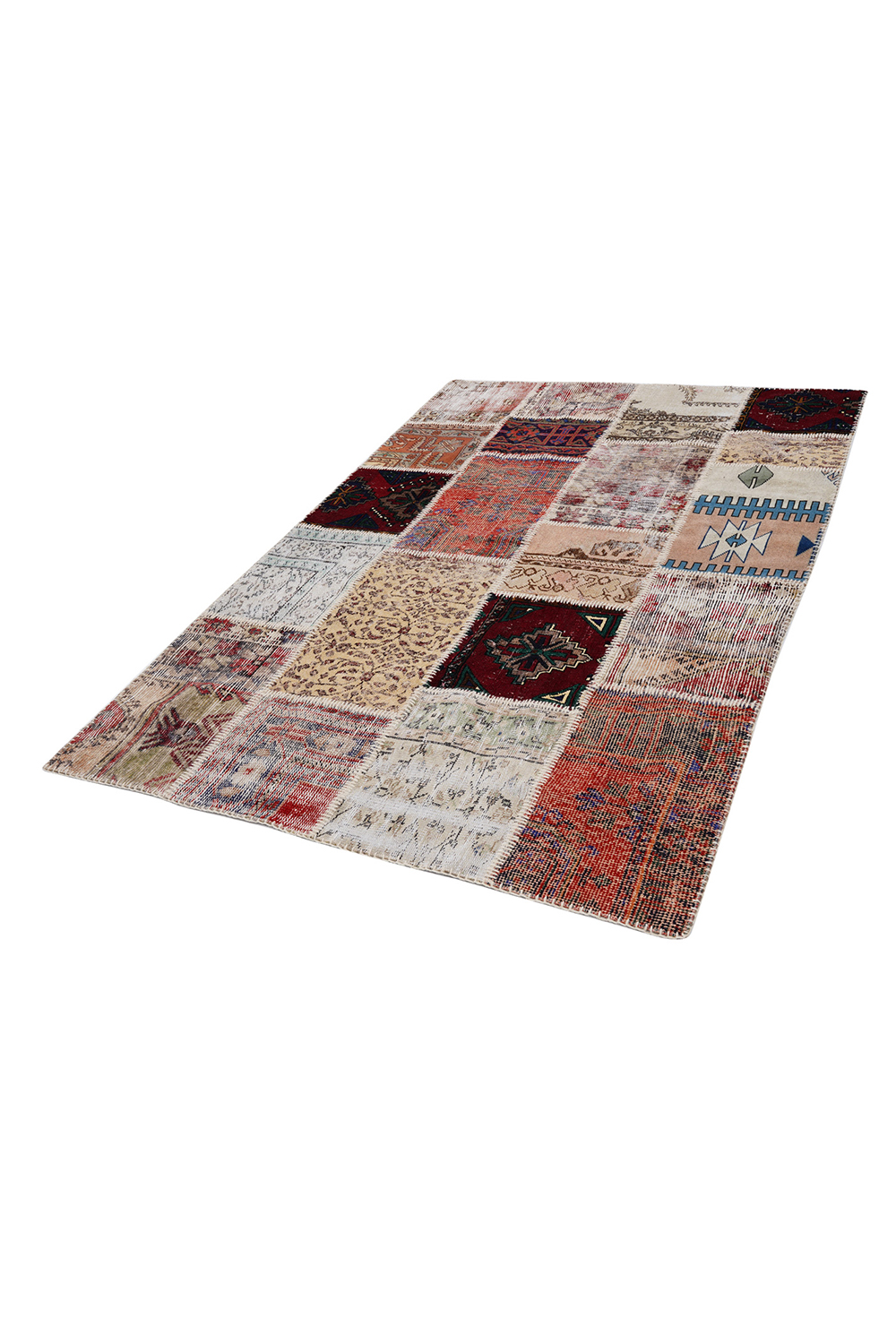 Naar Halı Patchwork El Yapımı Dekoratif Halı - detay