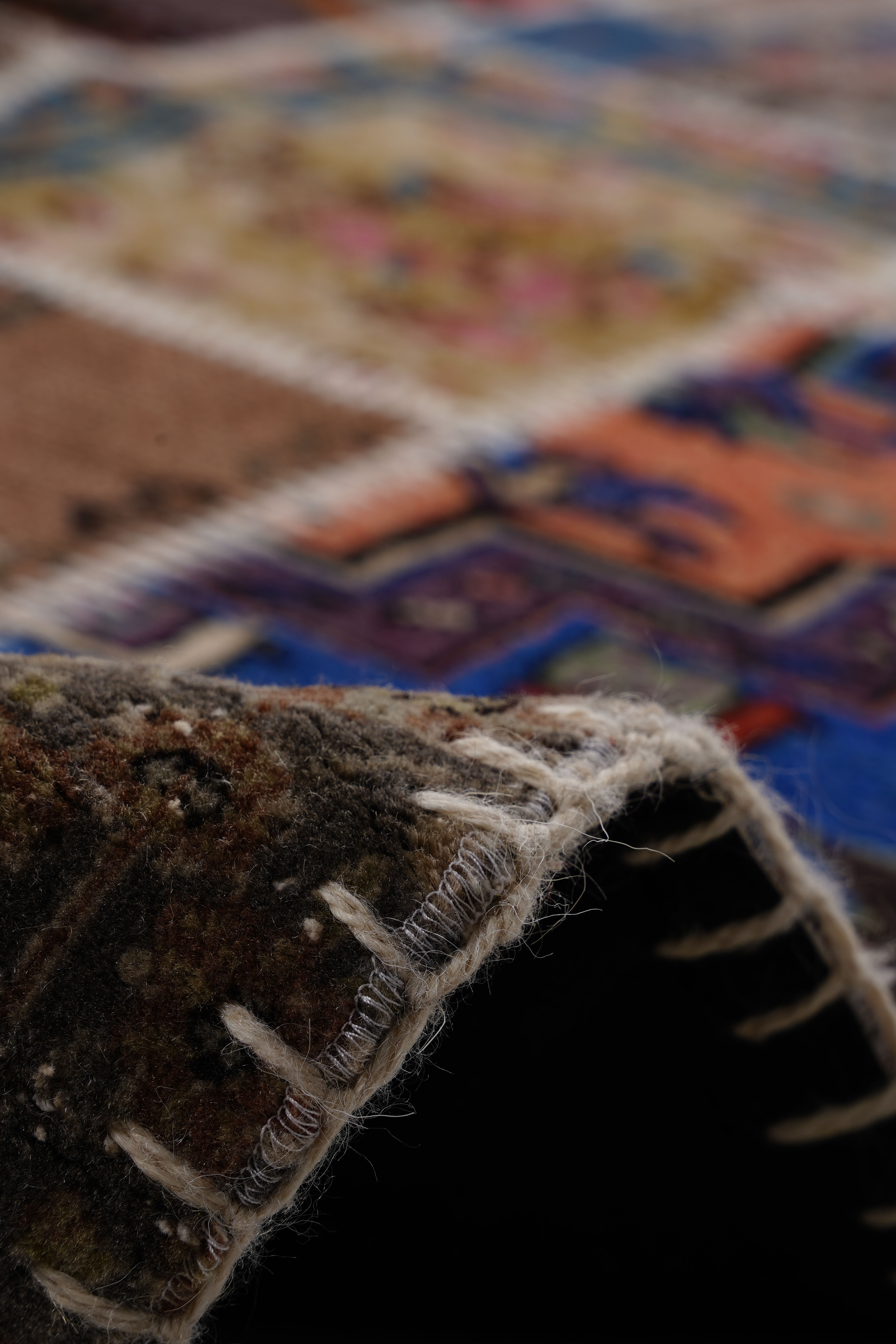 Naar Halı Patchwork El Yapımı Dekoratif Halı - Detay 4