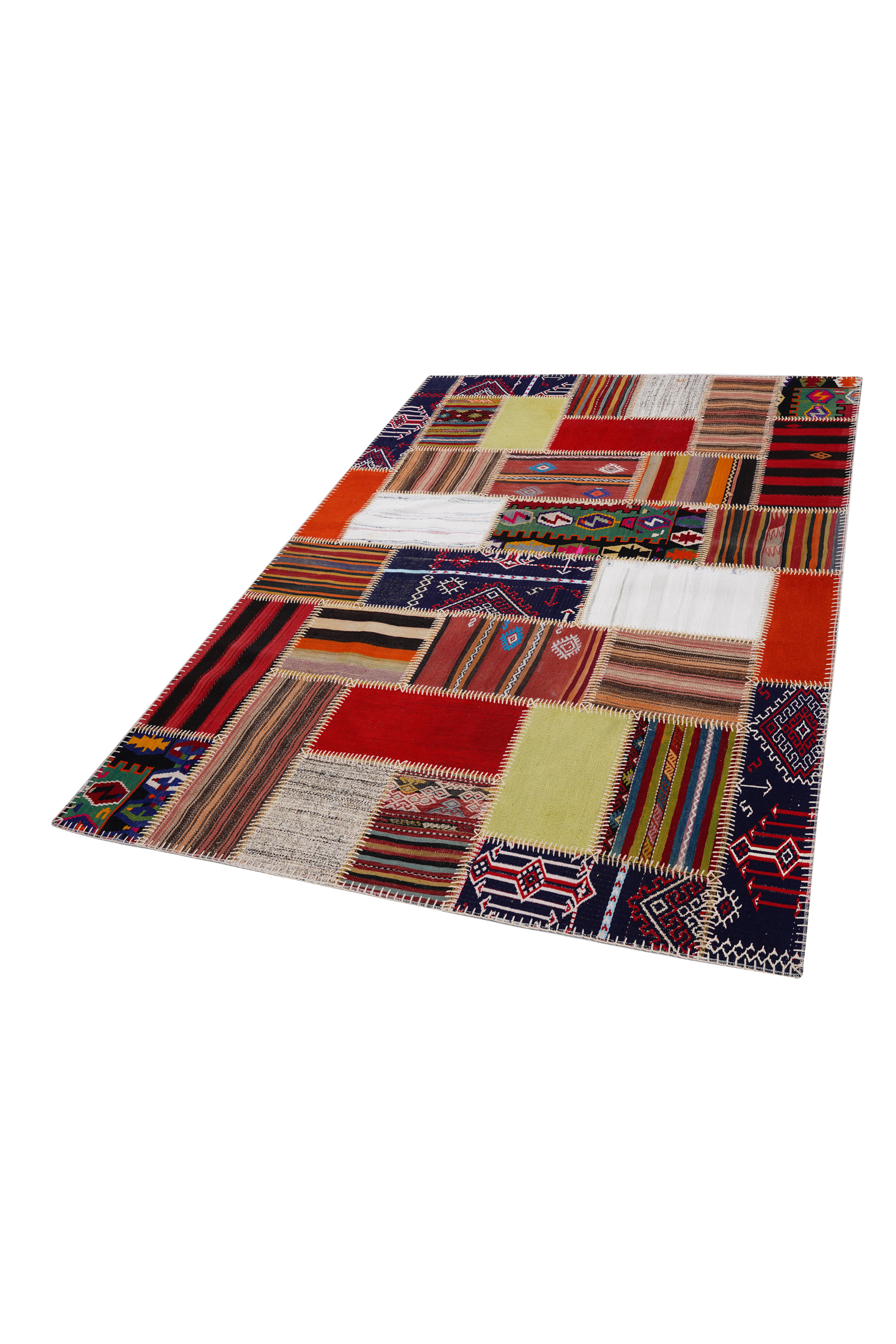 Naar Halı Patchwork El Yapımı Dekoratif Halı - Detay 6