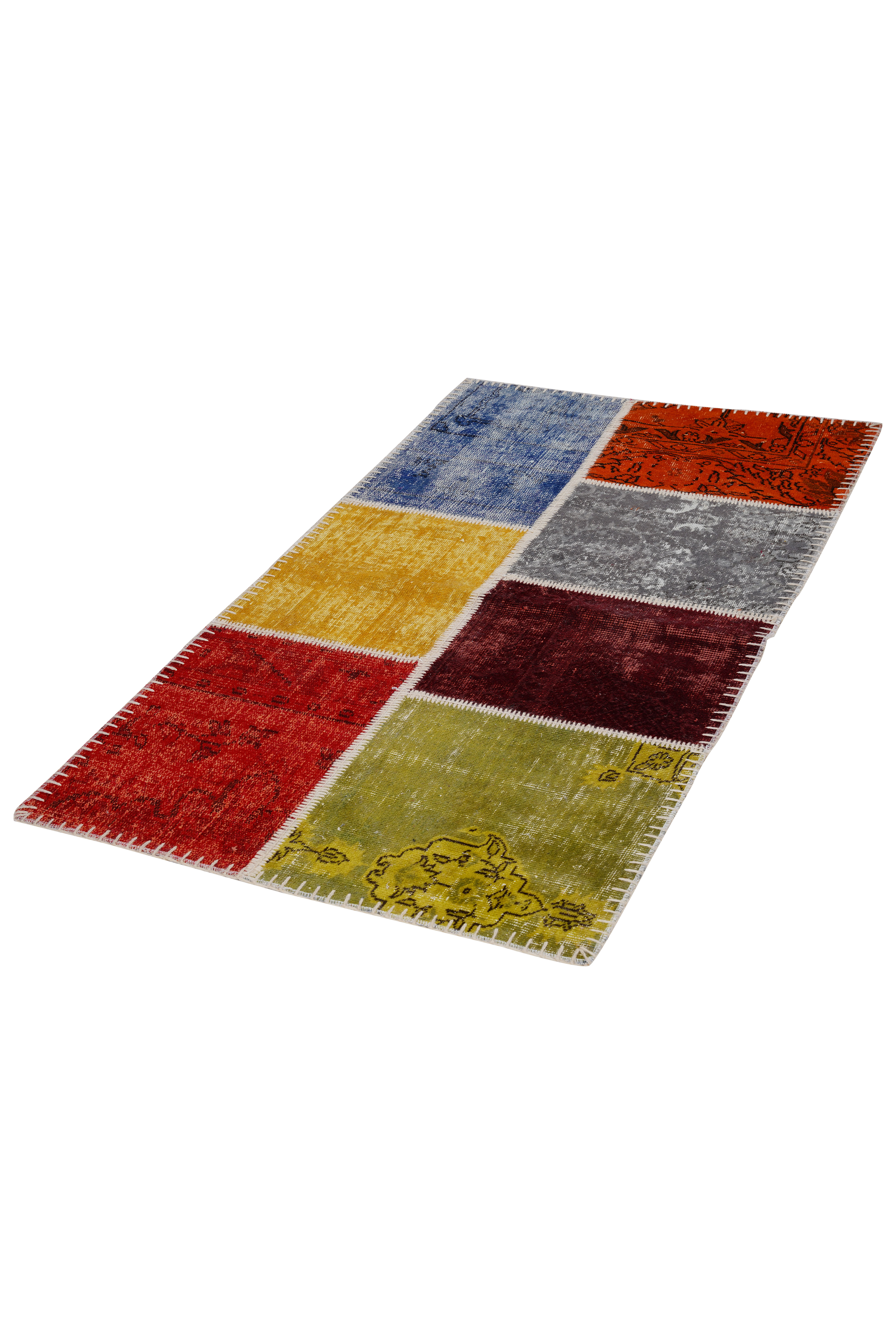 Naar Halı Patchwork El Yapımı Dekoratif Halı - Detay 5
