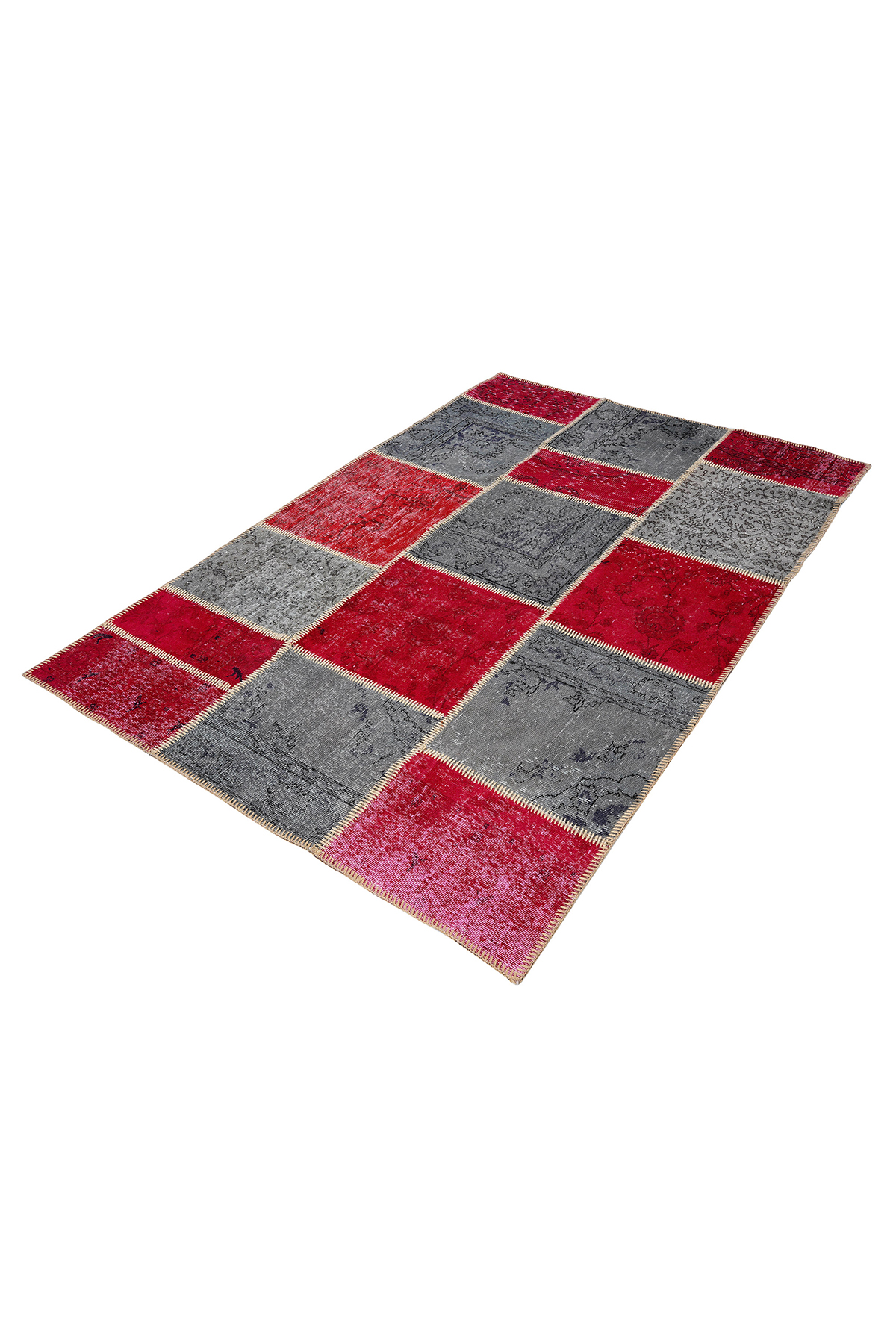 Naar Halı Patchwork El Yapımı Dekoratif Halı - Detay 10