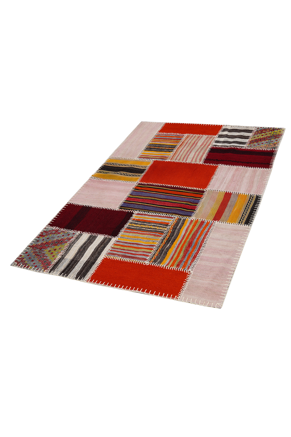 Naar Halı Patchwork El Yapımı Dekoratif Halı - Detay 5