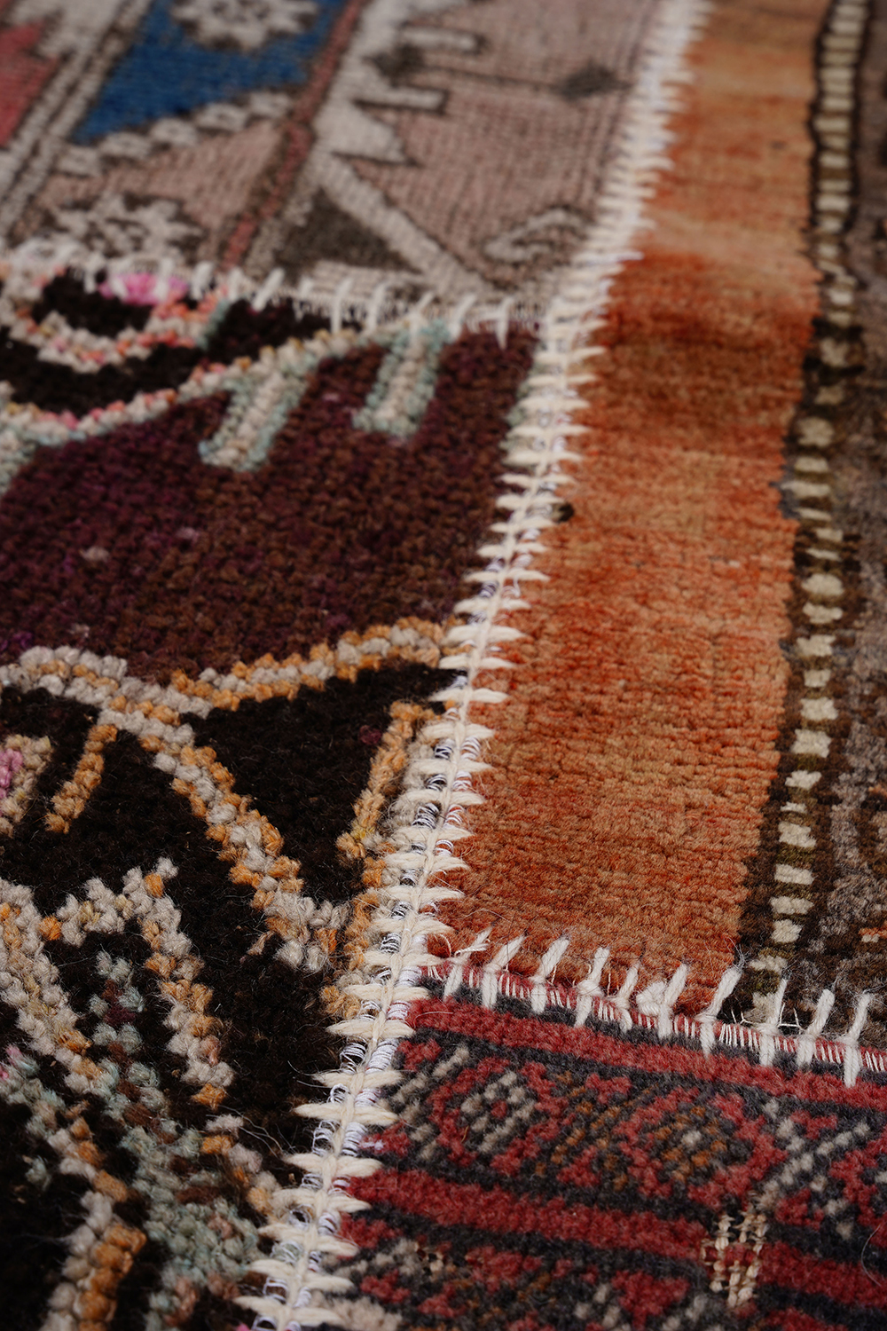 Naar Halı Patchwork El Yapımı Dekoratif Halı - Detay 6