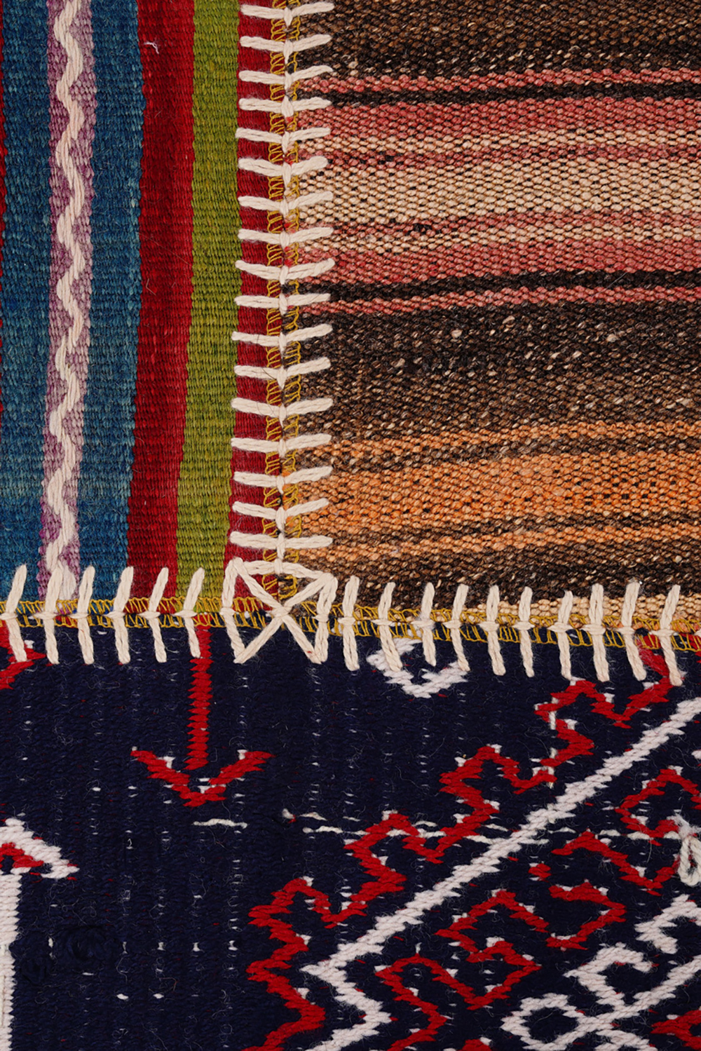 Naar Halı Patchwork El Yapımı Dekoratif Halı - Detay 10