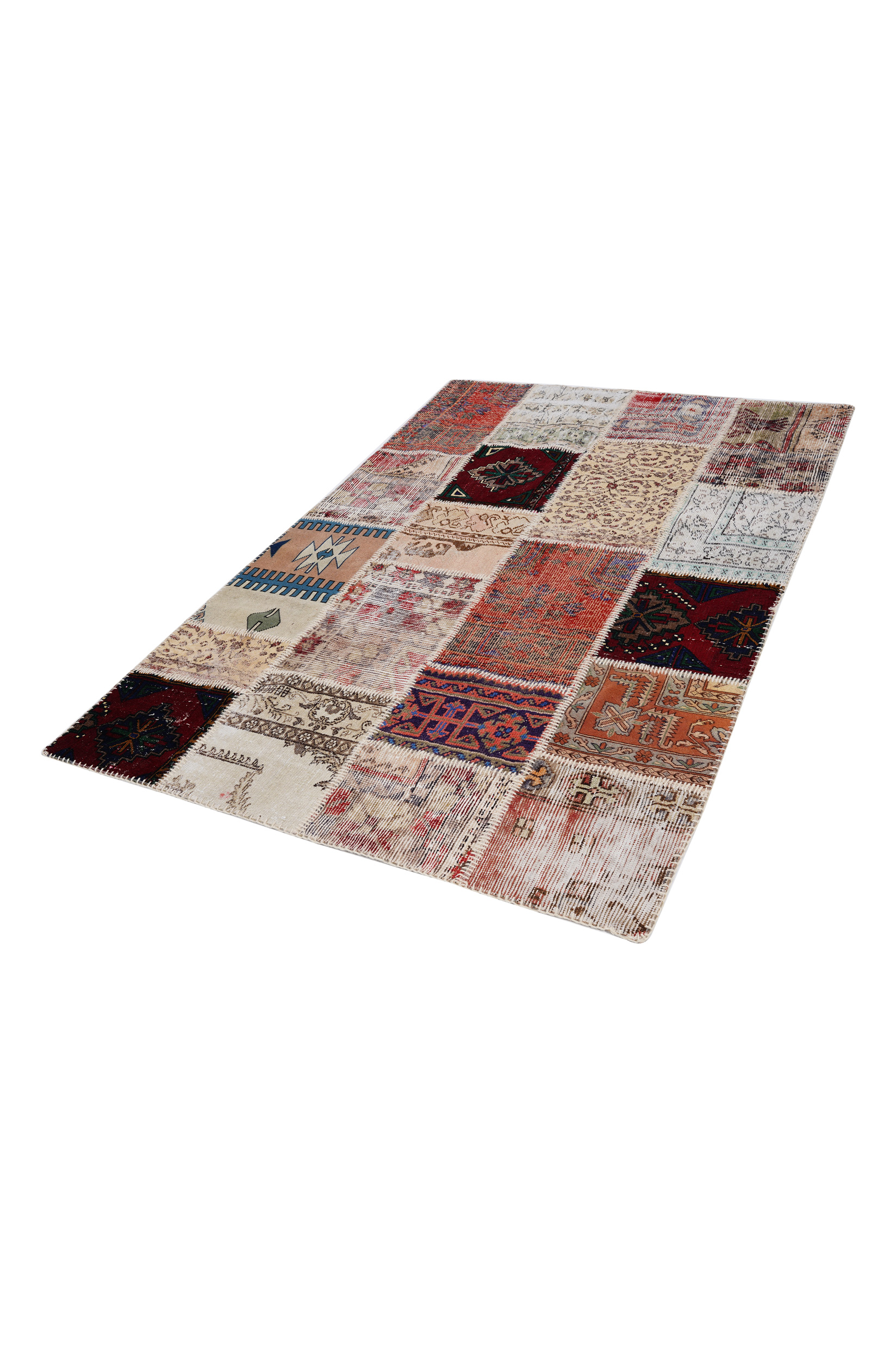 Naar Halı Patchwork El Yapımı Dekoratif Halı - Detay 7