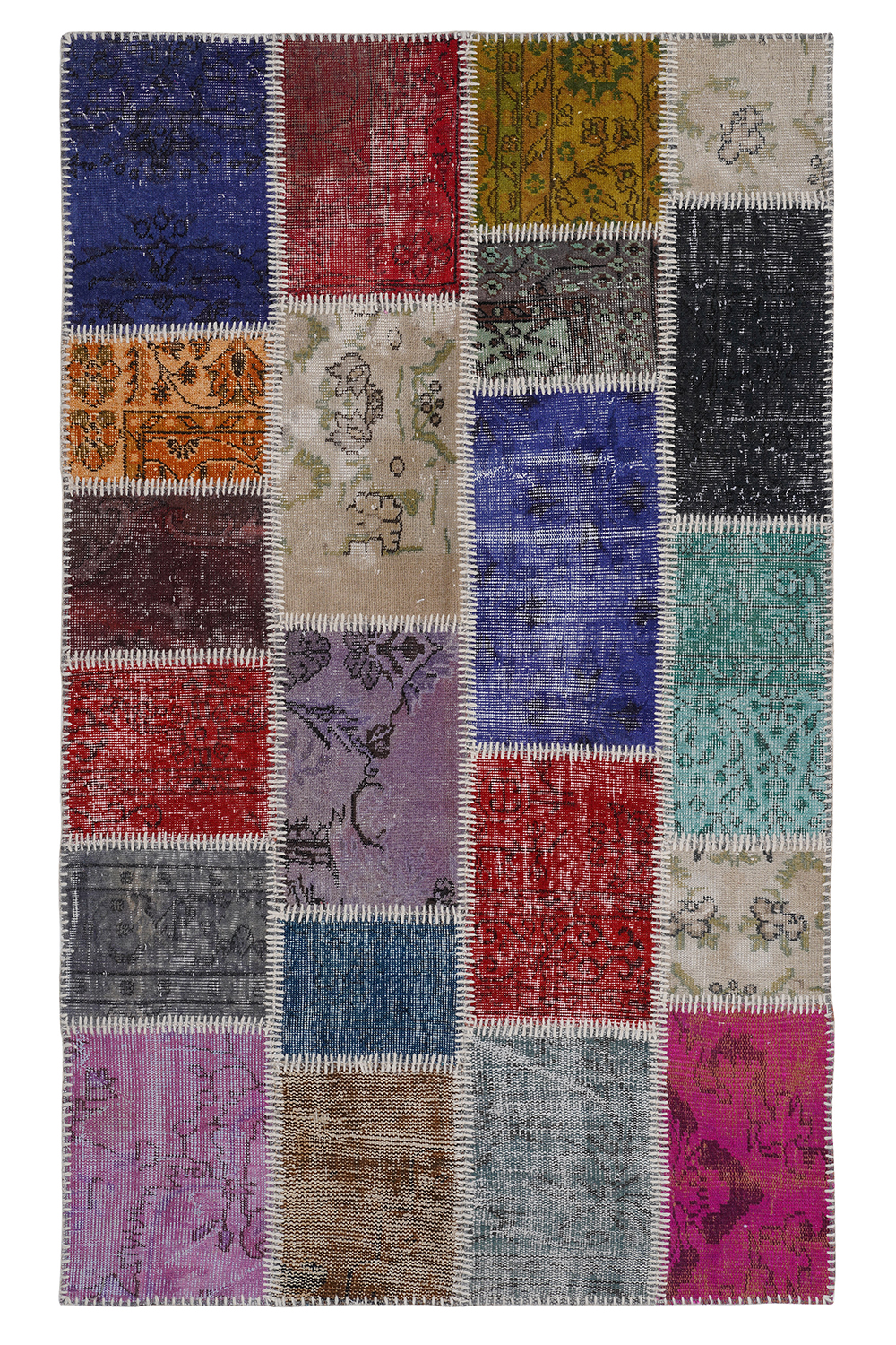 Naar Halı Patchwork El Yapımı Dekoratif Halı - Detay 9