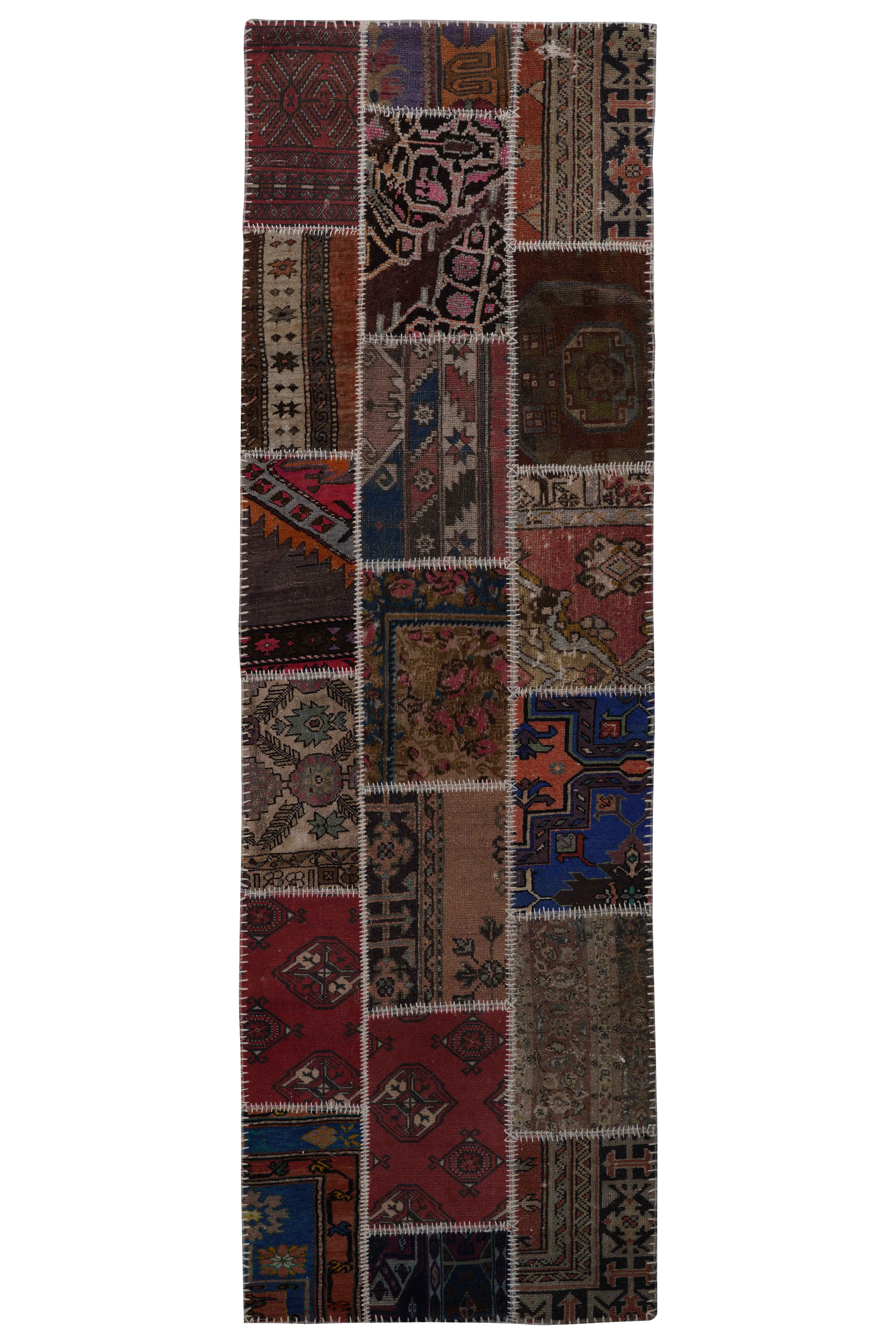 Naar Halı Patchwork El Yapımı Dekoratif Halı - Detay 10