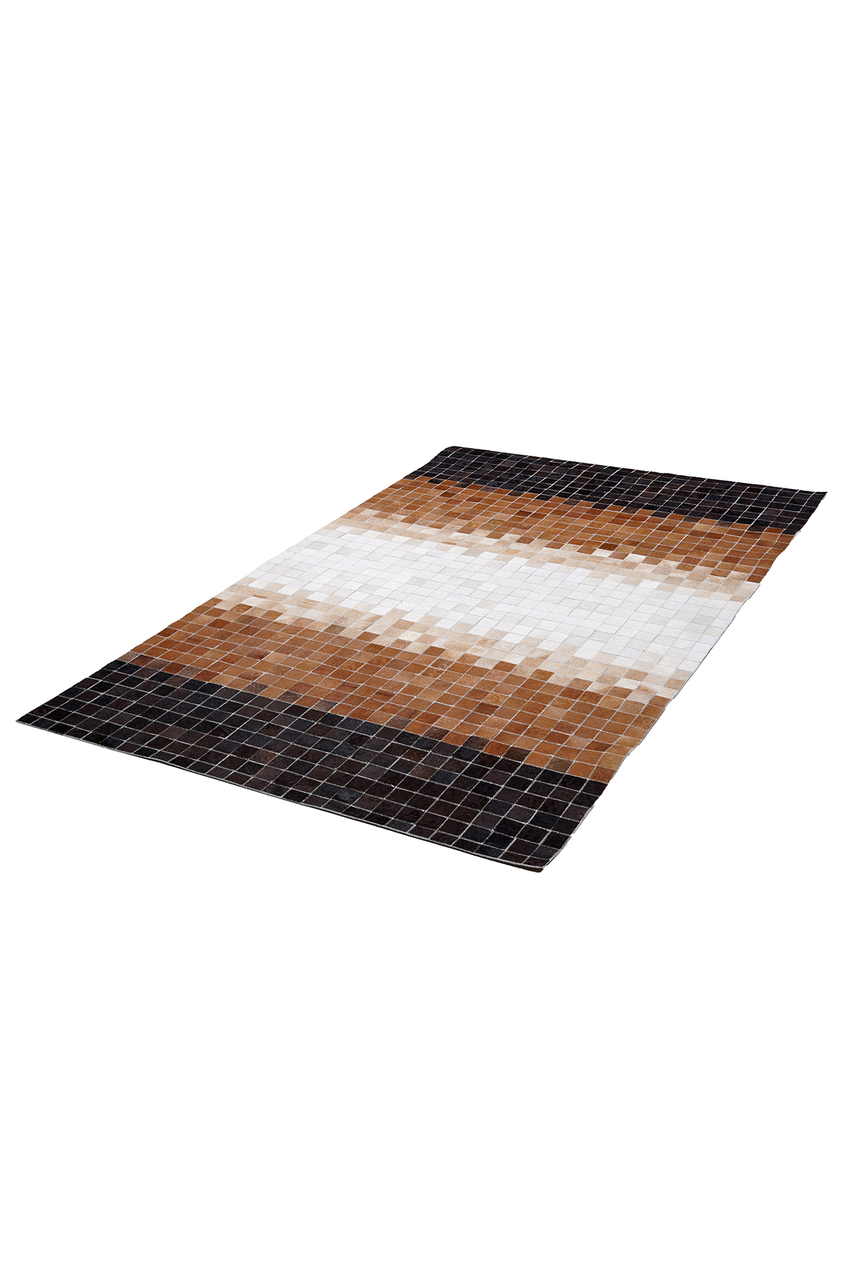 Naar Halı Tay Deri Patchwork El Yapımı Dekoratif Halı - Detay 9
