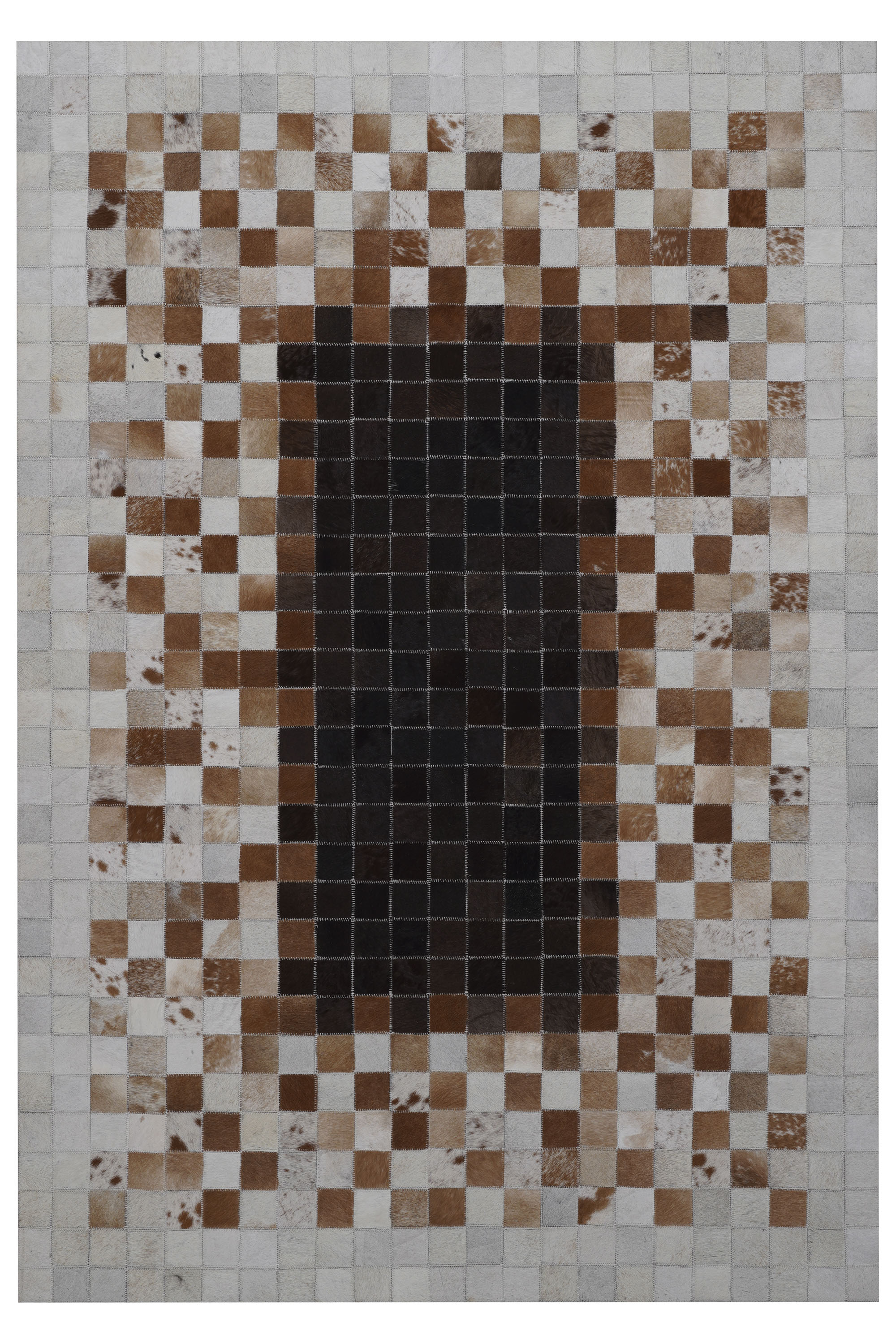 Naar Halı Tay Deri Patchwork El Yapımı Dekoratif Halı - Detay 10
