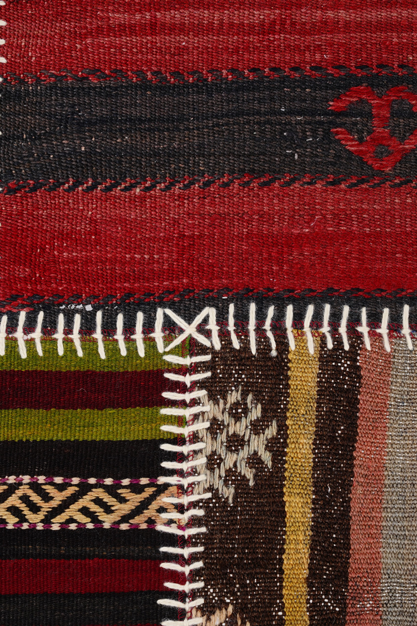 Naar Halı Patchwork El Yapımı Dekoratif Halı - detay