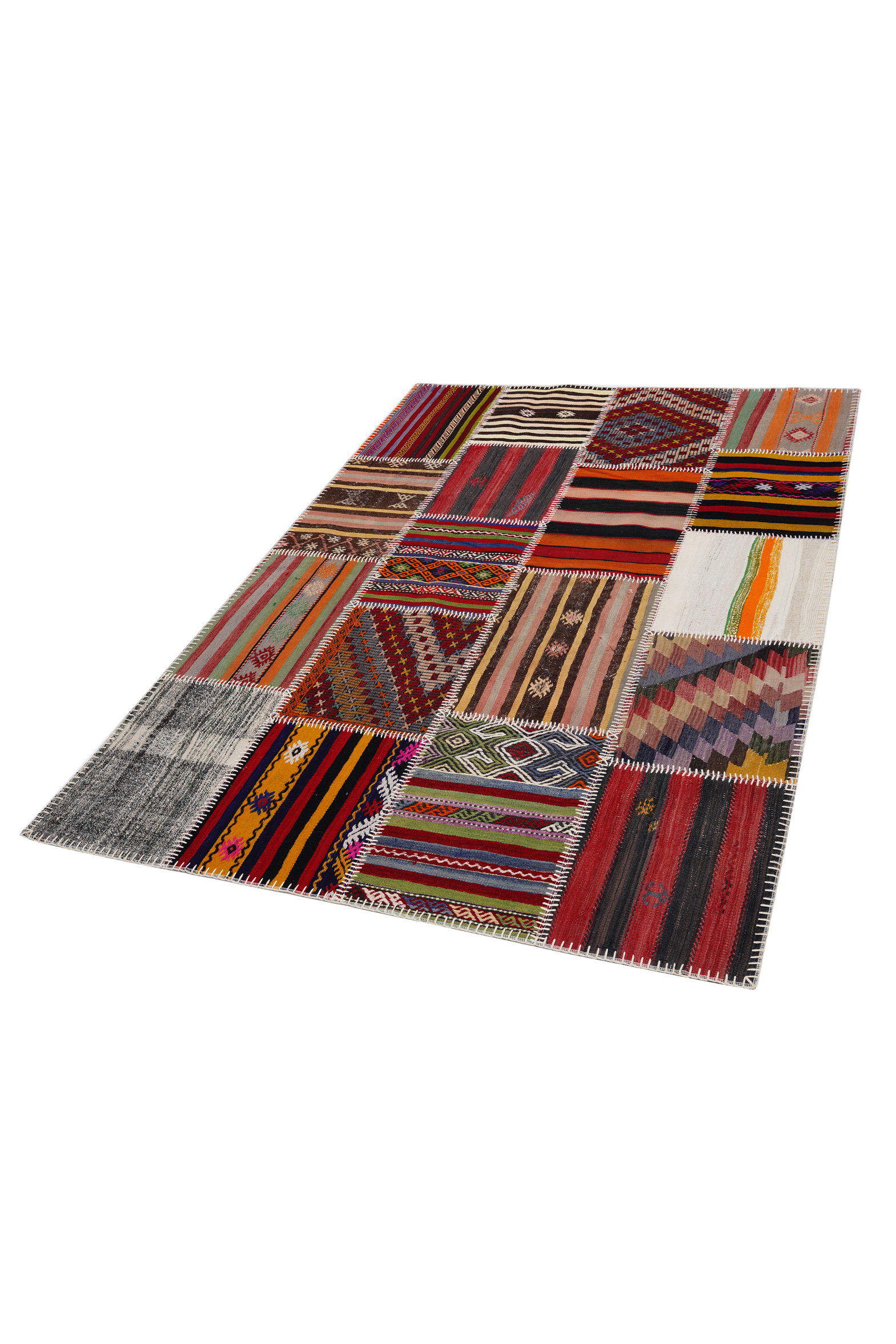 Naar Halı Patchwork El Yapımı Dekoratif Halı - Detay 3