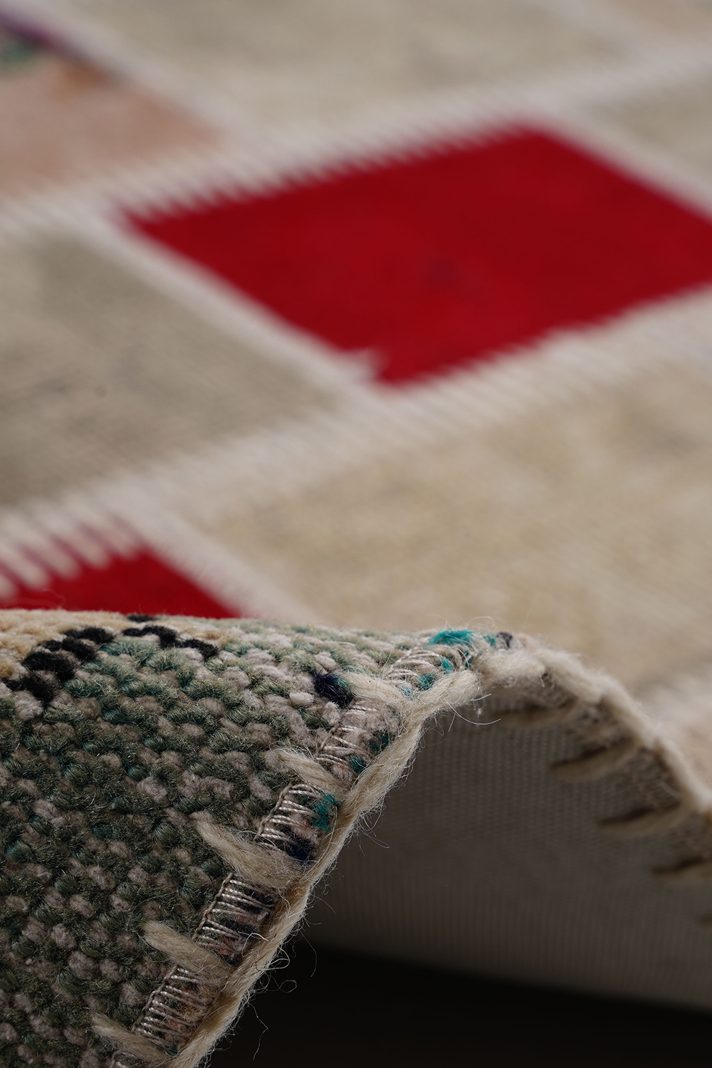 Naar Halı Patchwork 10 El Yapımı Dekoratif Halı - Detay 3