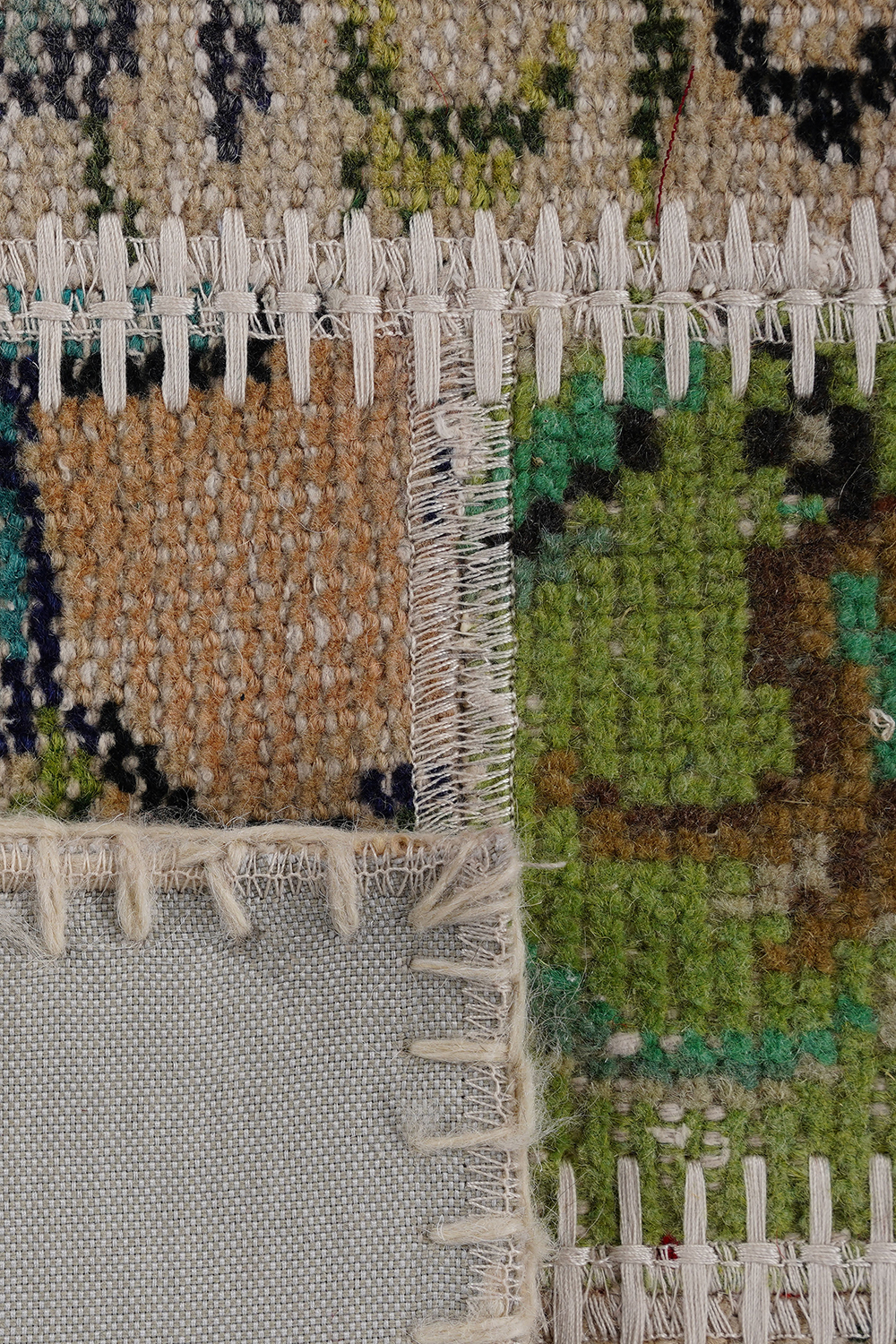 Naar Halı Patchwork 11 El Yapımı Dekoratif Halı - Detay 4