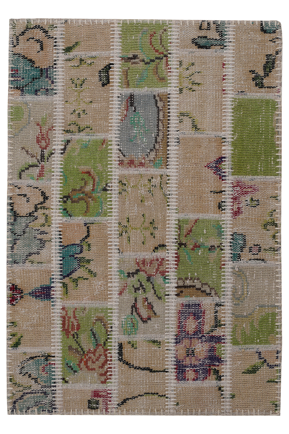 Naar Halı Patchwork 11 El Yapımı Dekoratif Halı - Detay 9