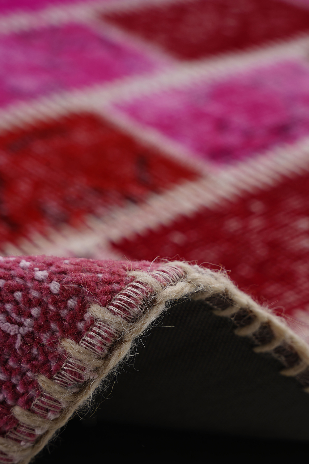Naar Halı Patchwork 12 El Yapımı Dekoratif Halı - Detay 4