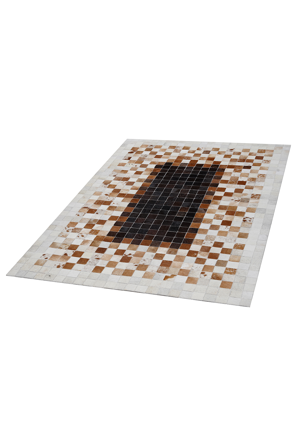 Naar Halı Tay Deri Patchwork El Yapımı Dekoratif Halı - Detay 5