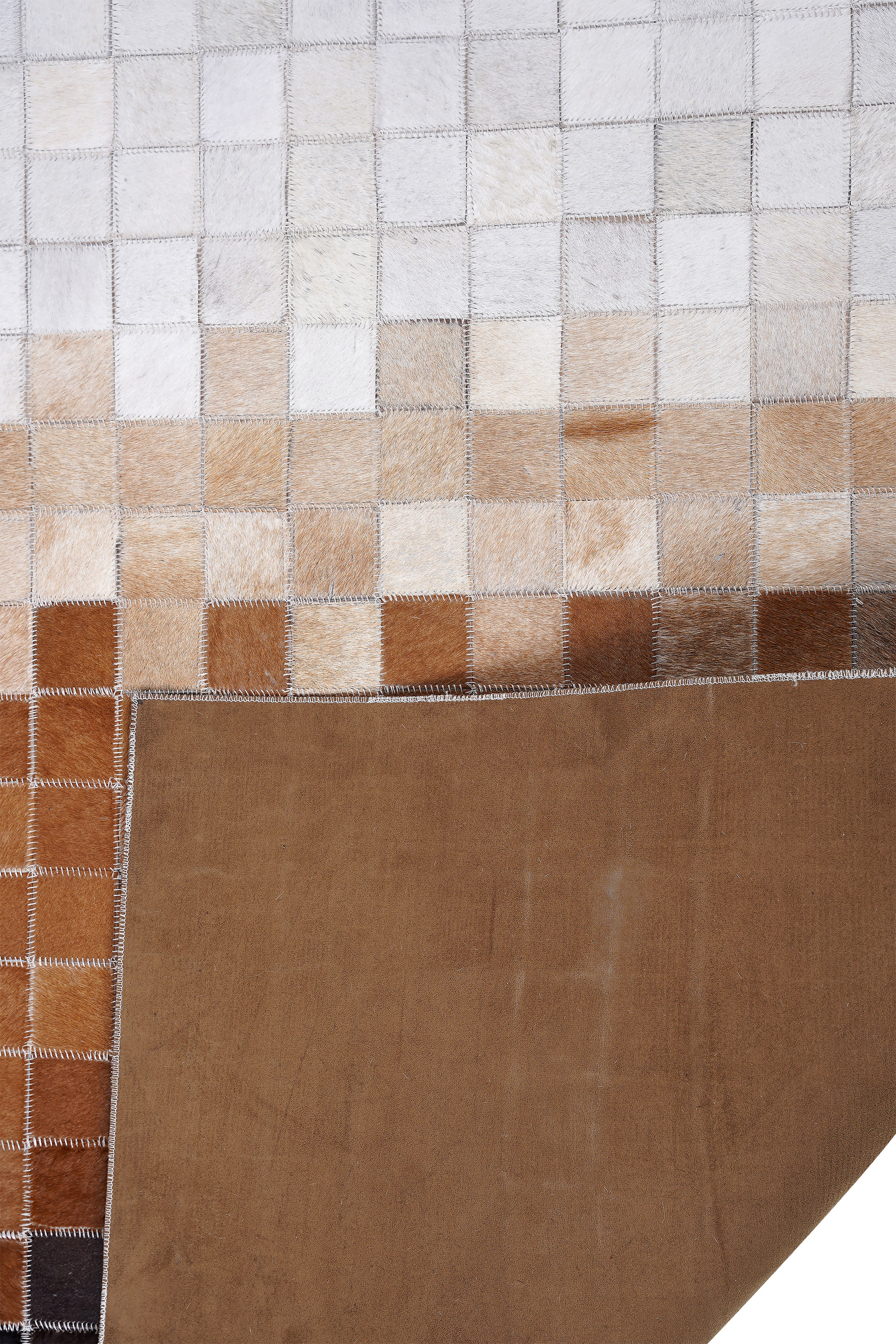 Naar Halı Tay Deri Patchwork El Yapımı Dekoratif Halı - Detay 4