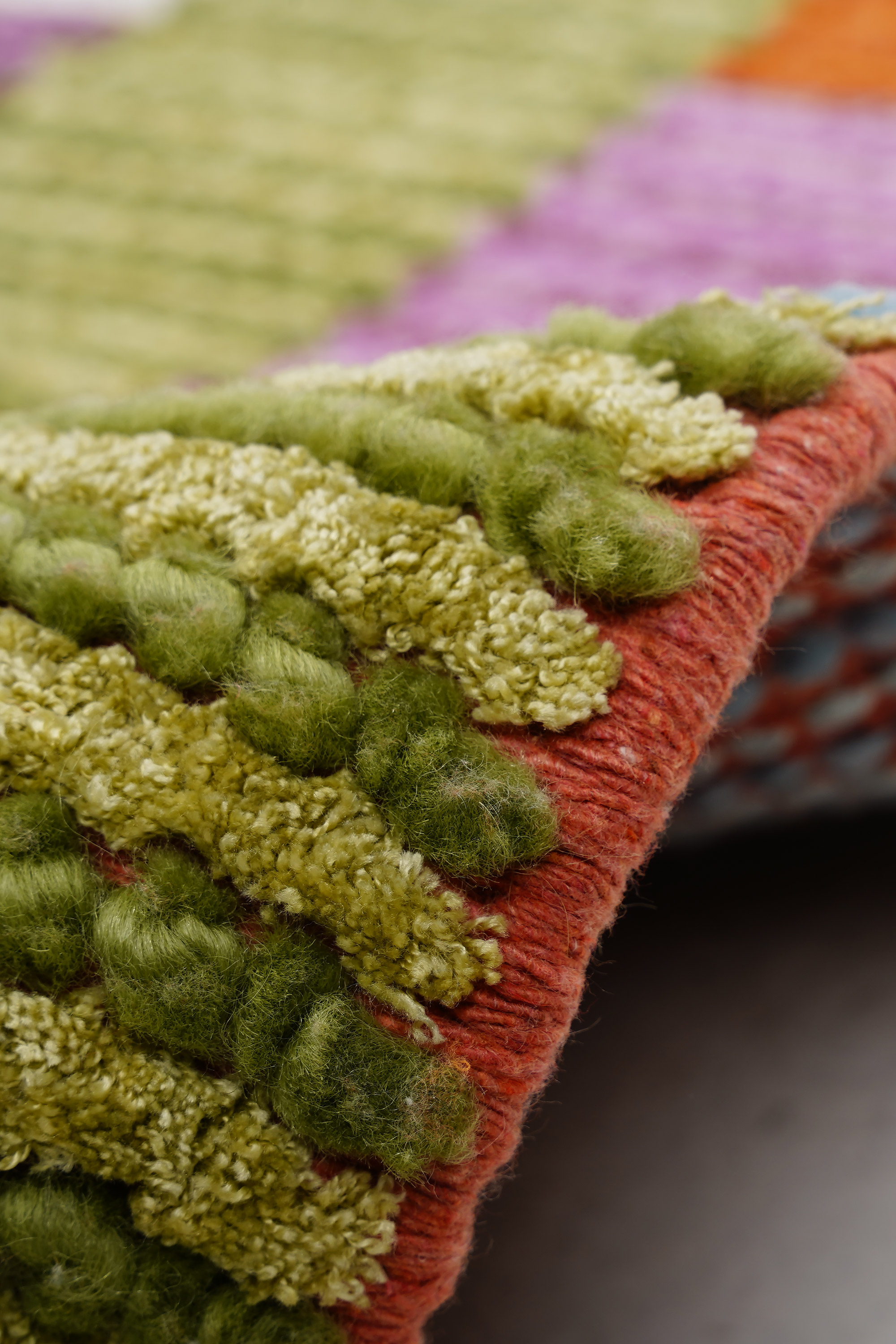 Nepal 3649 El Dokuma Kalın Yün Kilim - Detay 6