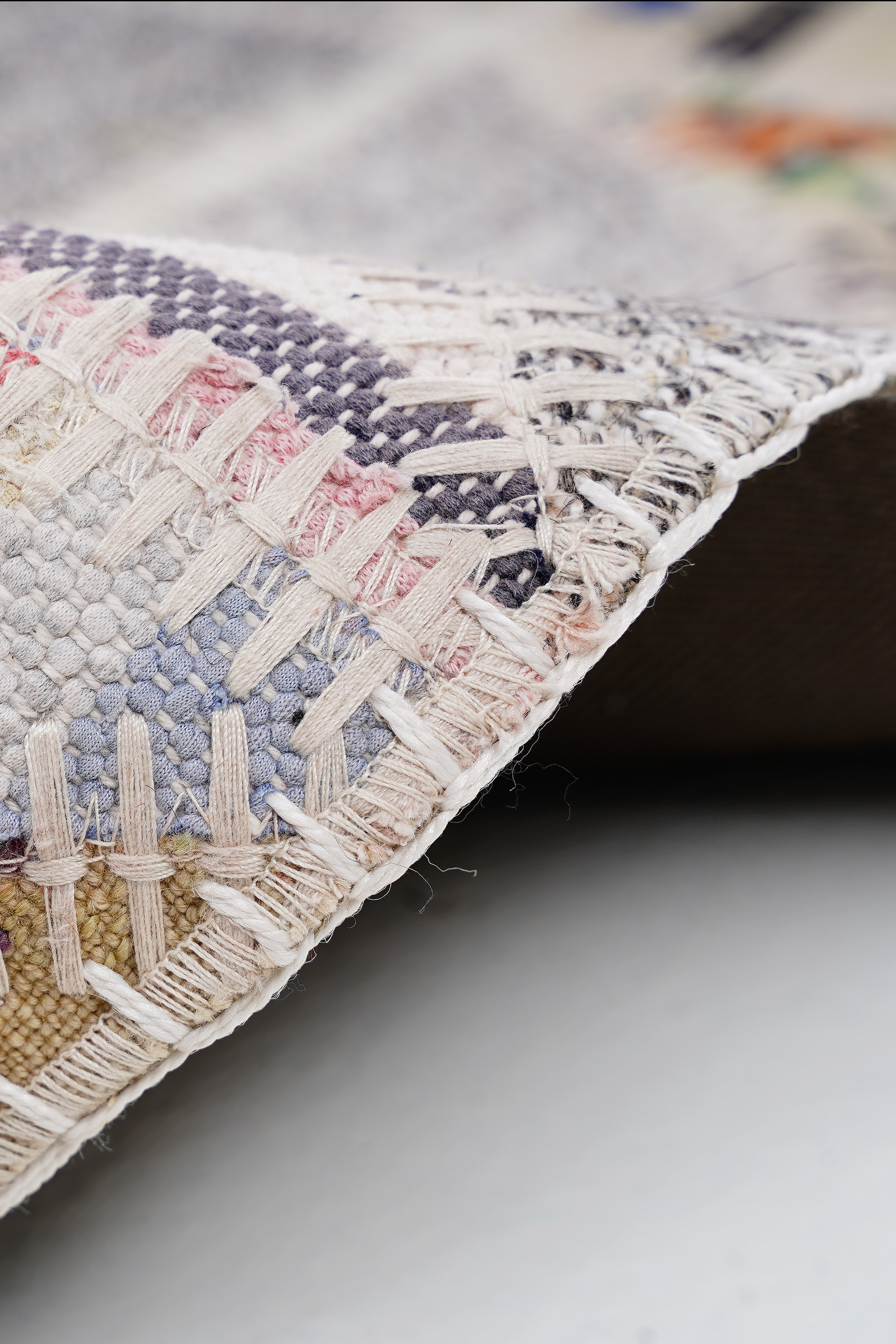 Naar Halı Patchwork El Yapımı Dekoratif Halı - detay