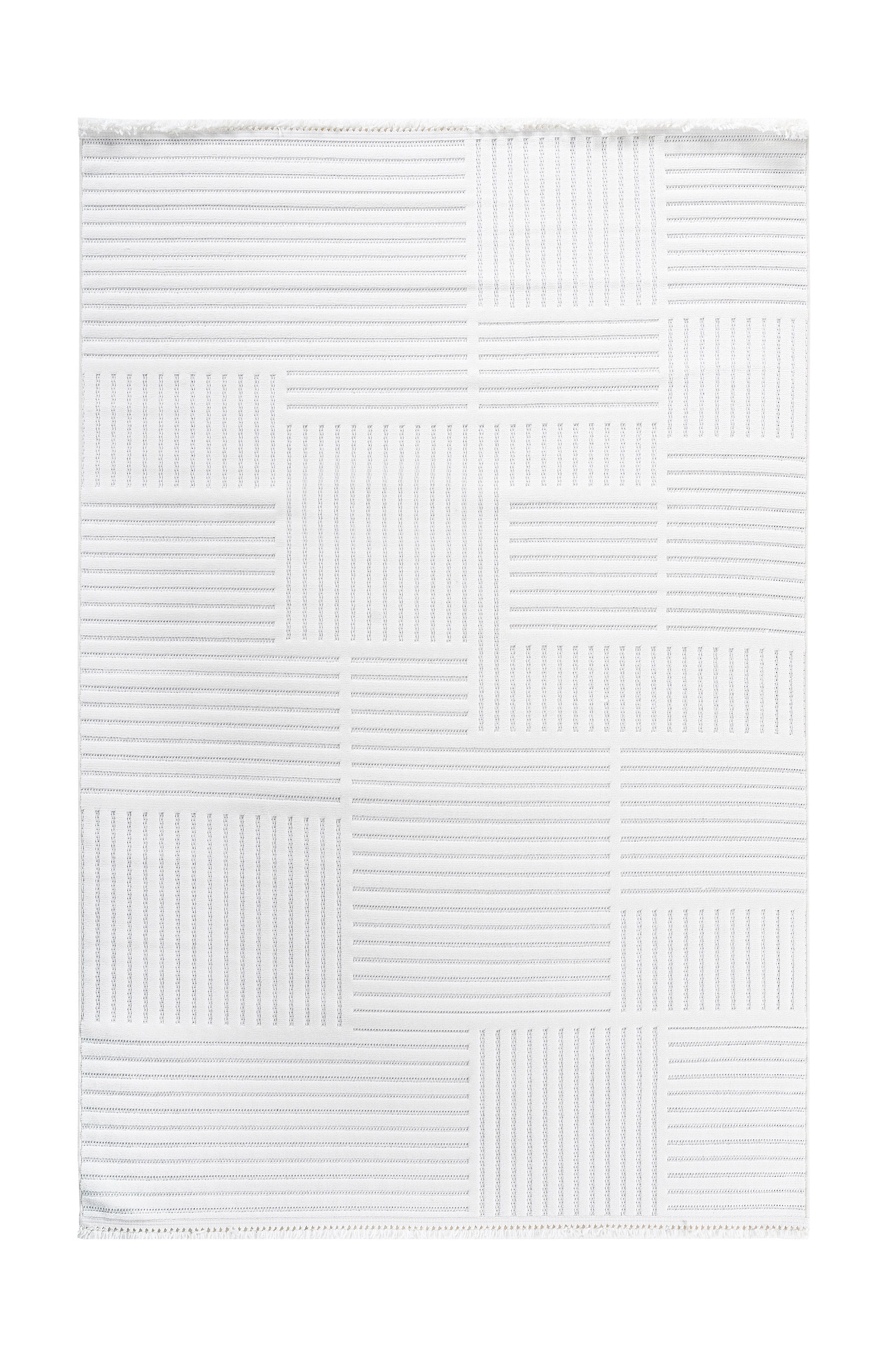 Prag 9201 Krem Geometrik Salon Halısı - Detay 6