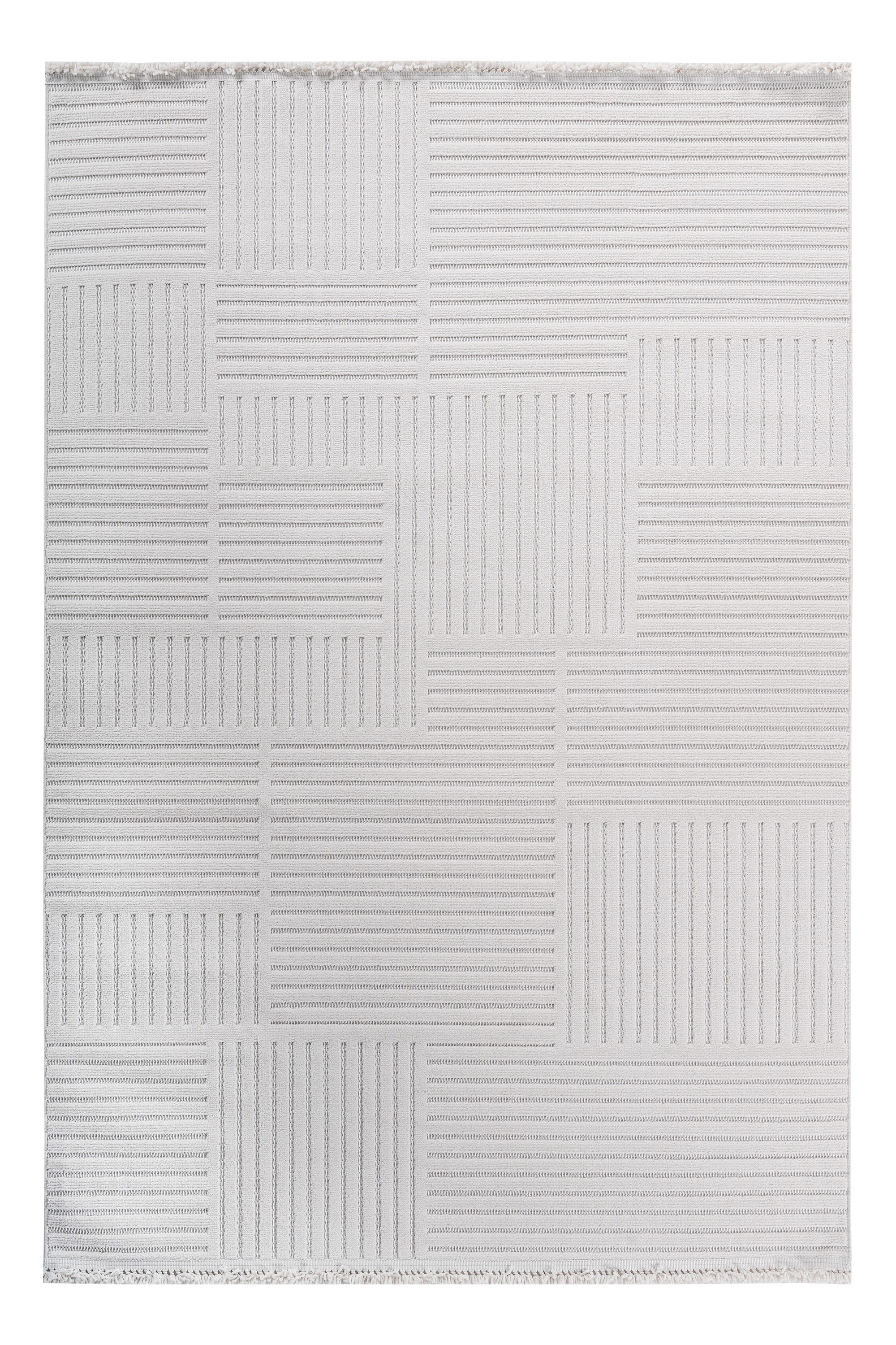 Prag 9204 Bej Geometrik Salon Halısı - Detay 6