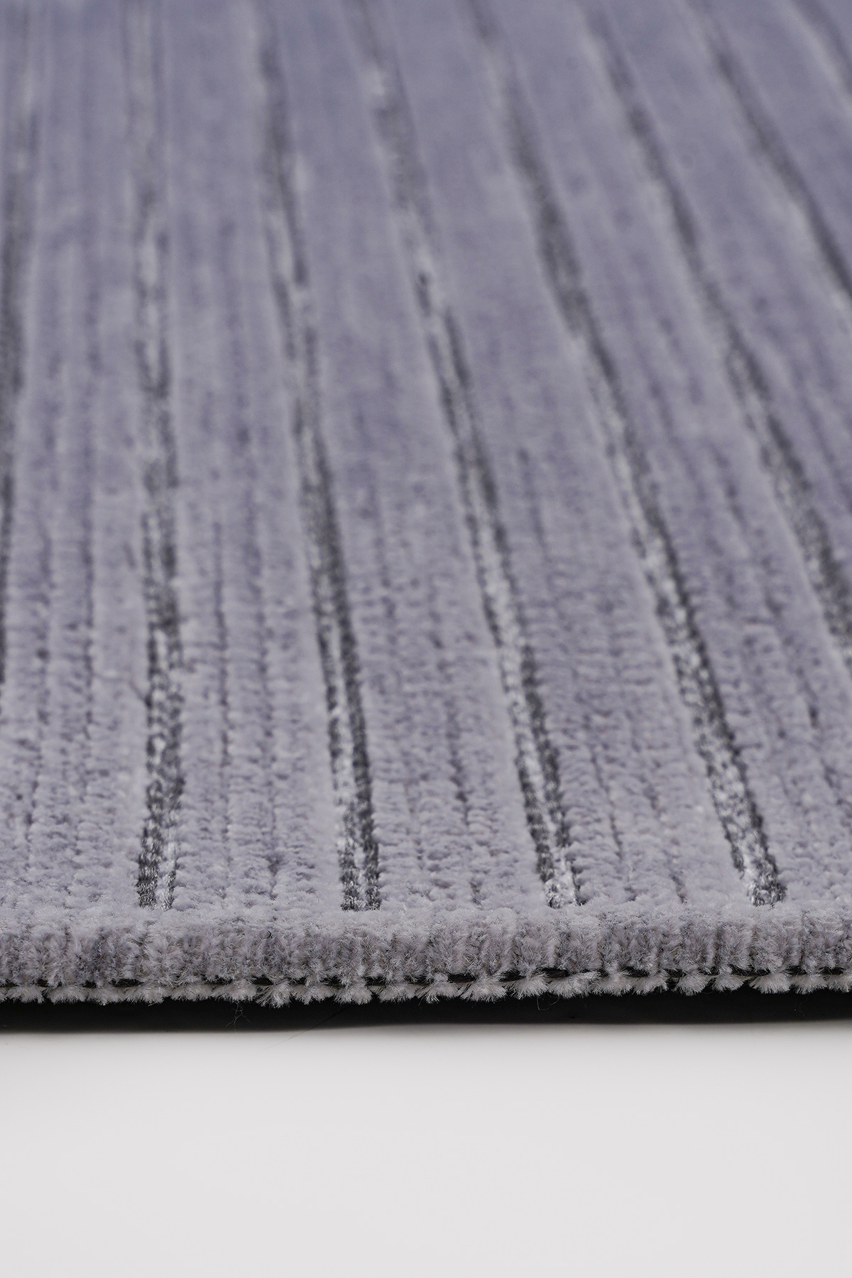 Ravi 1702A Gri Kaymaz Taban Yıkanabilir Yumuşak Dokulu Kilim
