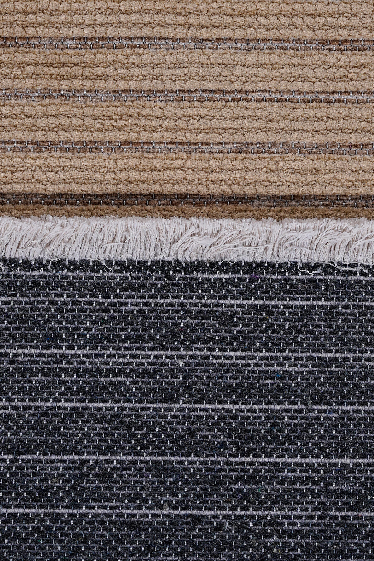 Ravi 1704A Bej Kaymaz Taban Yıkanabilir Yumuşak Dokulu Kilim - Detay 5