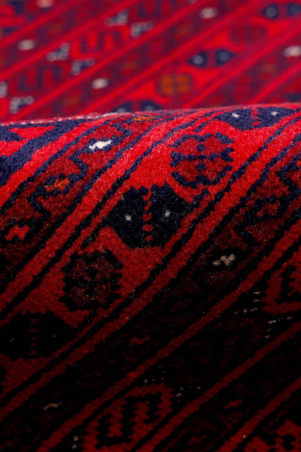 Afgan Bilcik El Dokuma Yün Halı - Detay 4